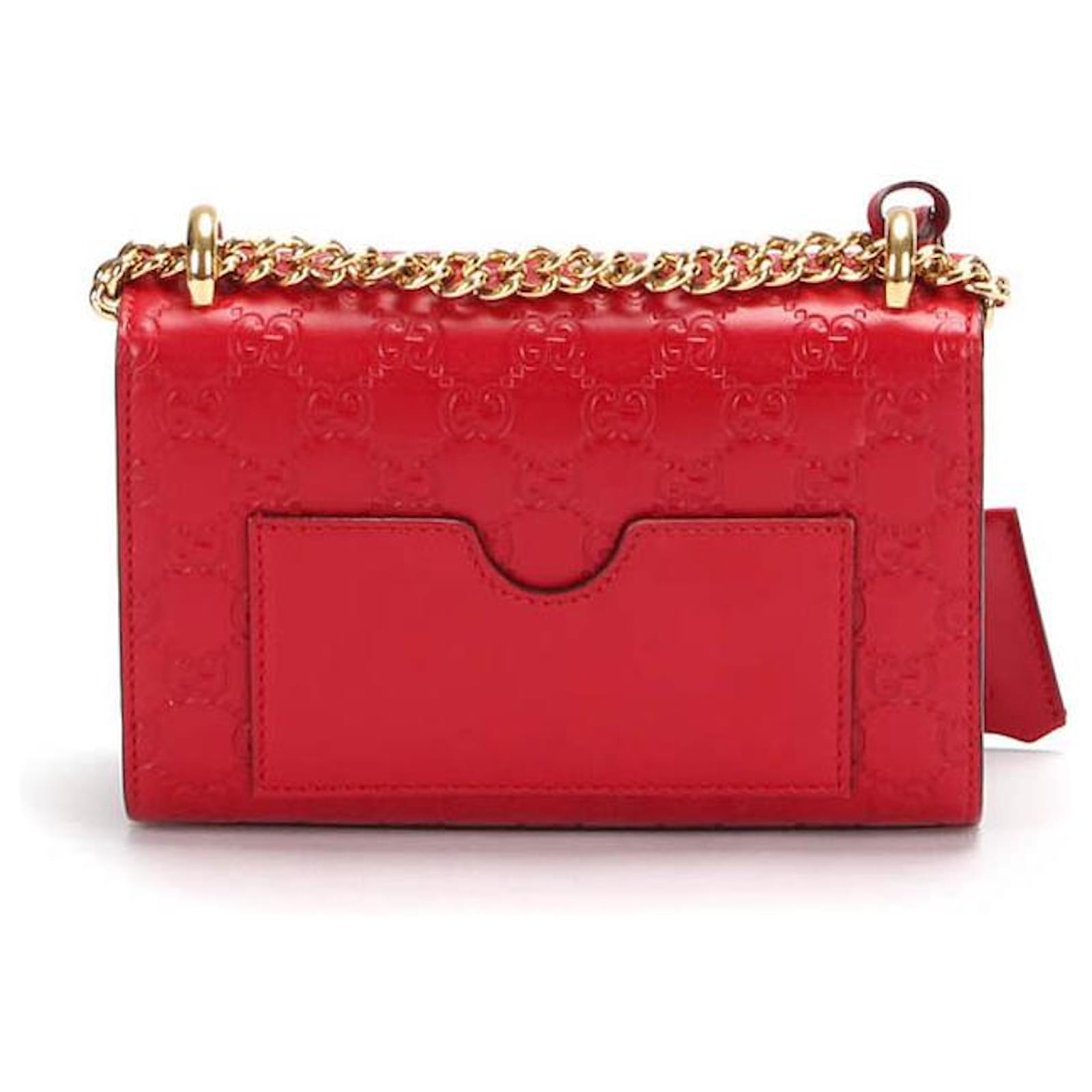 Gucci Padlock Red Leather ref.437870 - Joli Closet