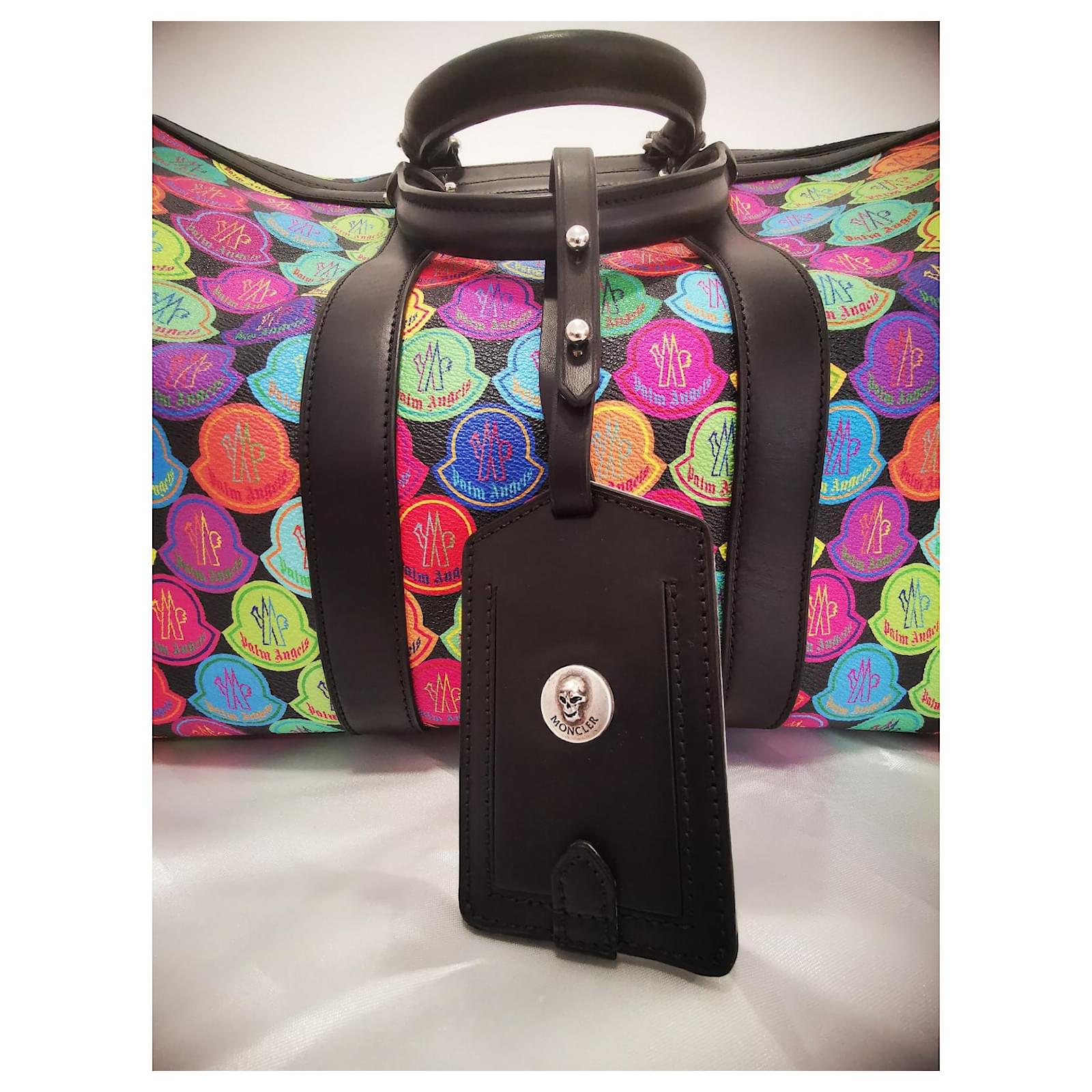 Moncler x Palm Angels Travel Bag Black Multiple colors Leather ref