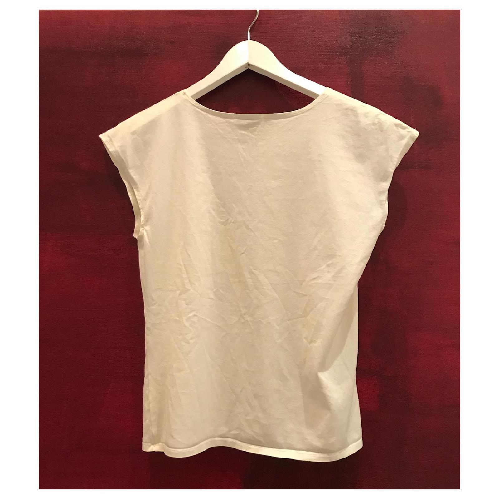 Chanel White T-Shirt Cotton ref.437913 - Joli Closet