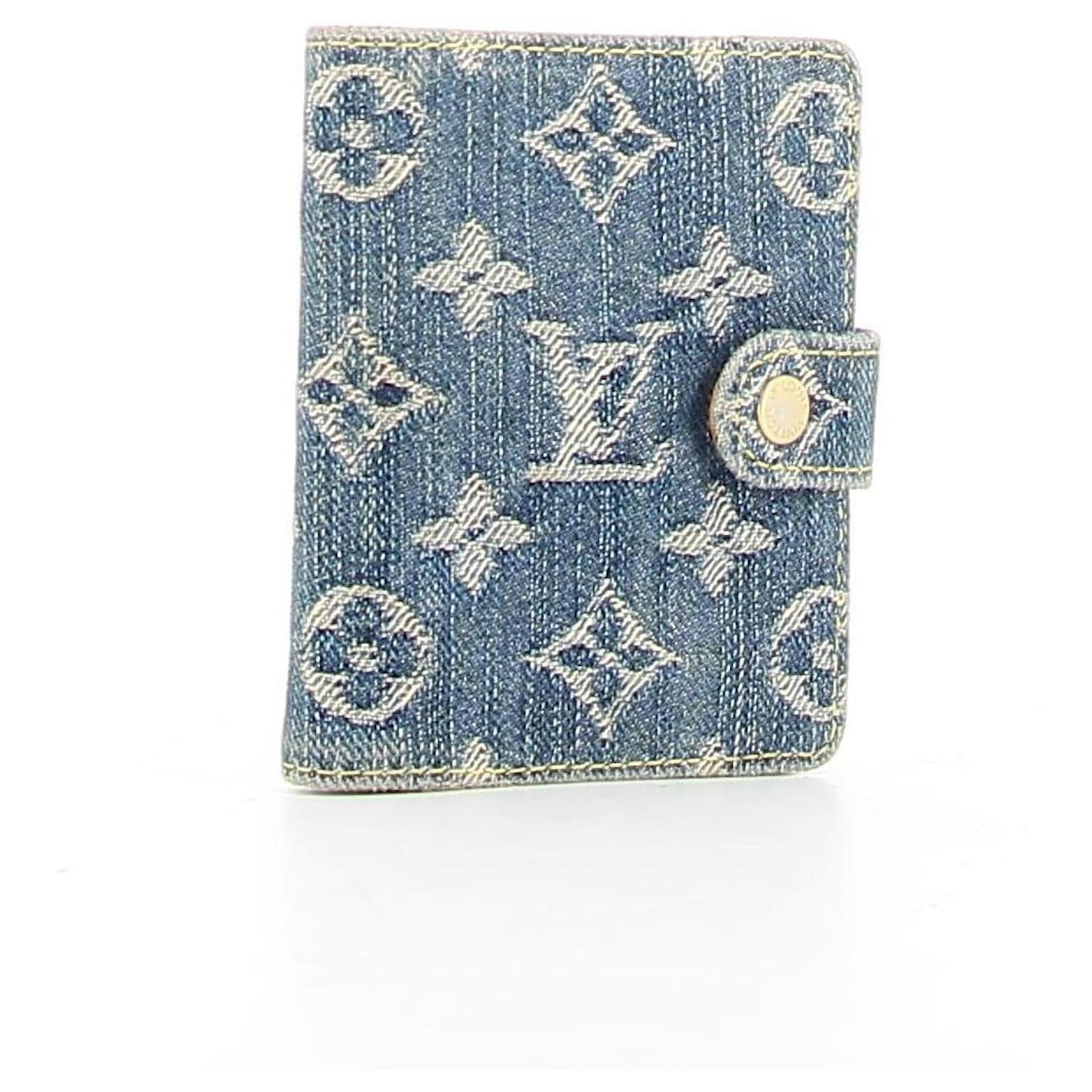 Louis Vuitton porte-agenda Blue Cotton ref.438461 - Joli Closet