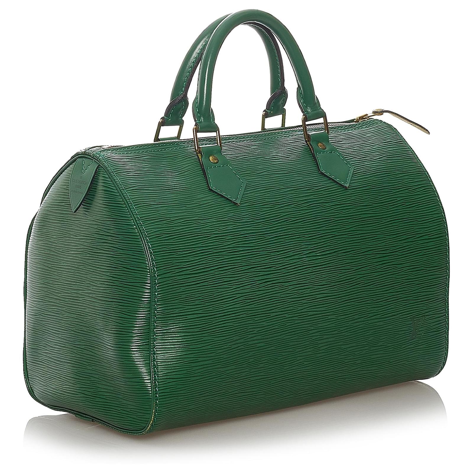 Louis Vuitton Green Epi Speedy 30 Leather ref.439126 - Joli Closet