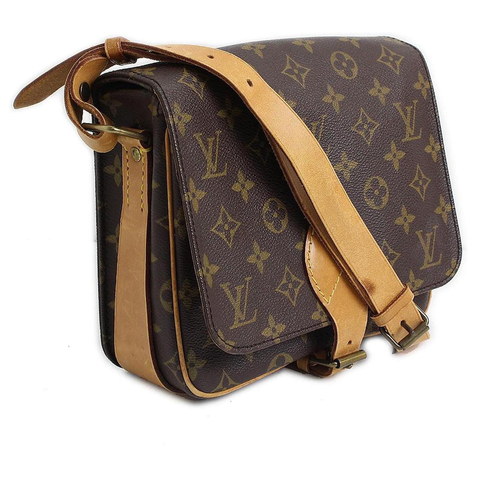 Used] Louis Vuitton Monogram Cult Ciel 22 Shoulder bag Brown Leather  ref.439217 - Joli Closet