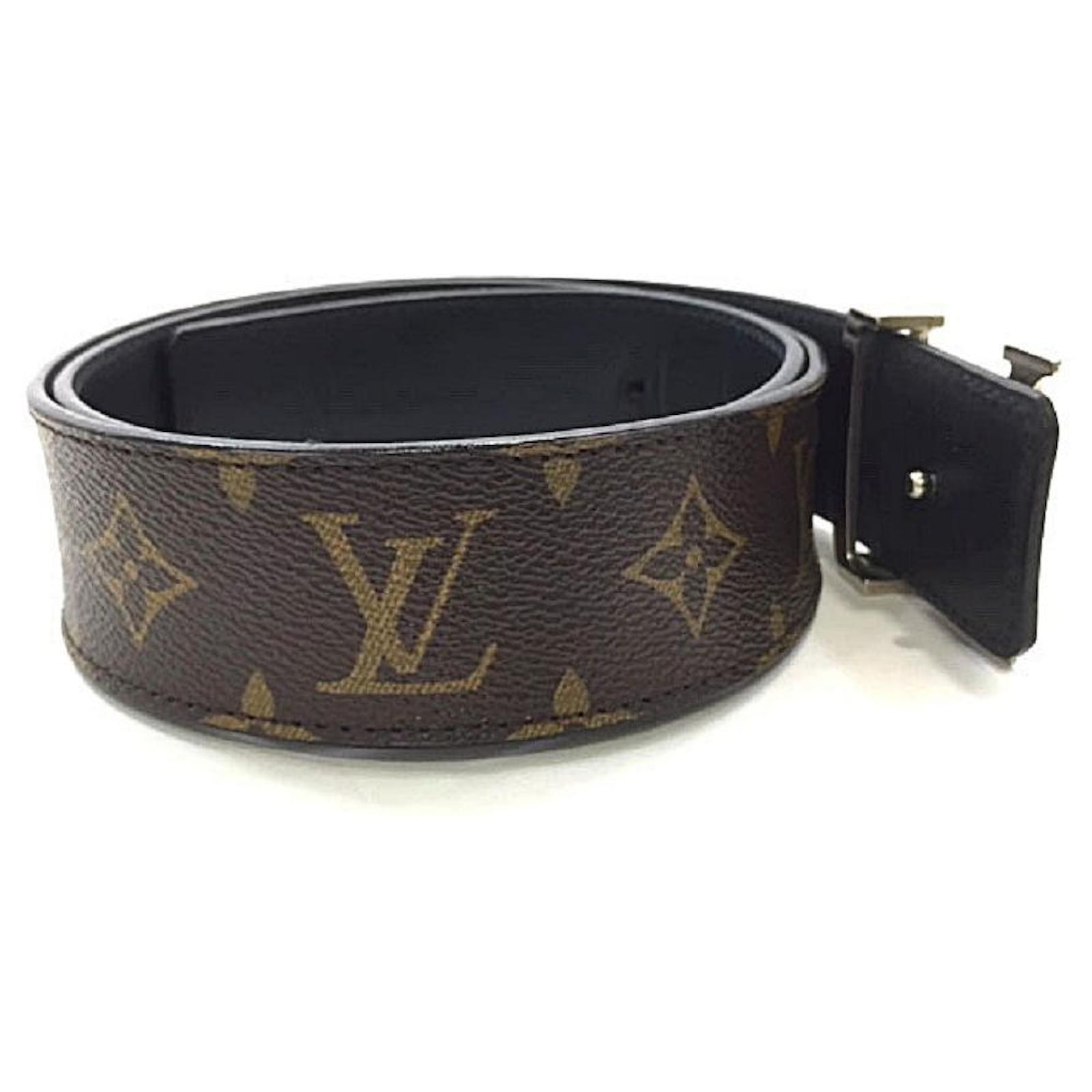 Authenticated Used Louis Vuitton LOUIS VUITTON Monogram Saint Tulle Cut  M6887V 85/34 Men's Women's Unisex Belt aq5237 