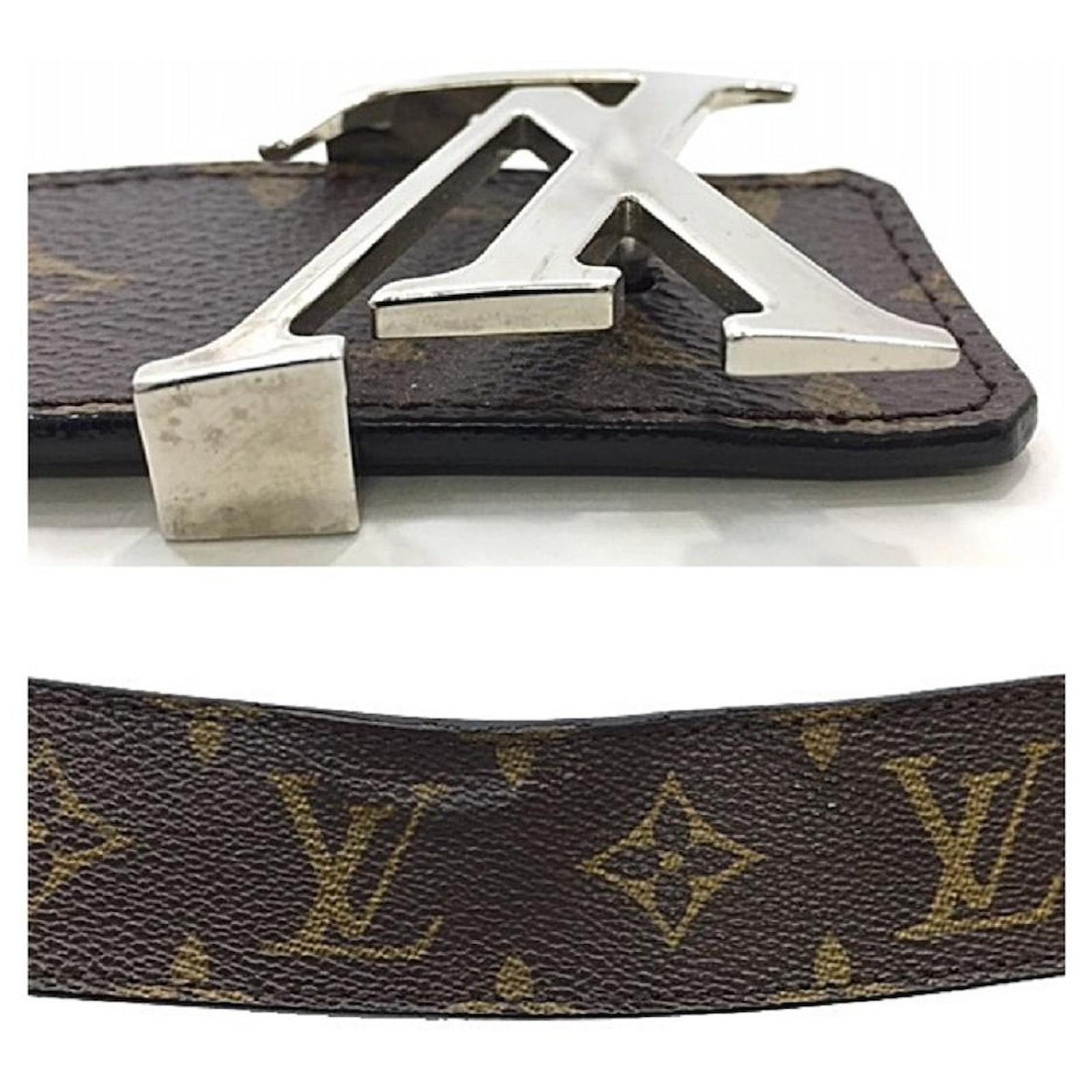 Louis Vuitton M9821 Belt Monogram Santure Reversible Brown Used from Japan