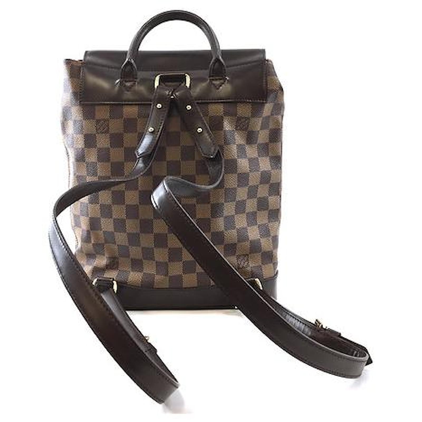 Louis Vuitton Backpack Damier Soho Brown Canvas Women's Men's