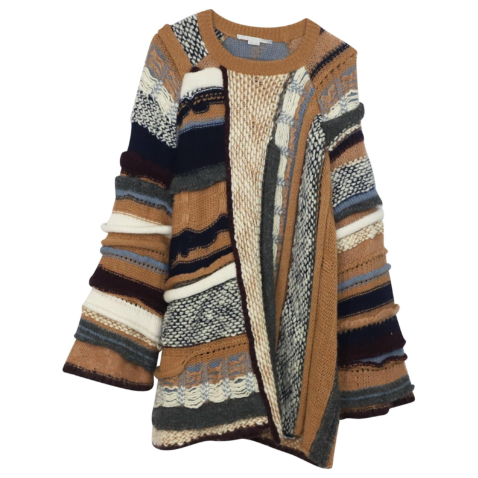 Stella Mccartney シークインアルパカニット Stella Mc Cartney Stella McCartney Patchwork Bouclé Knit Sweater