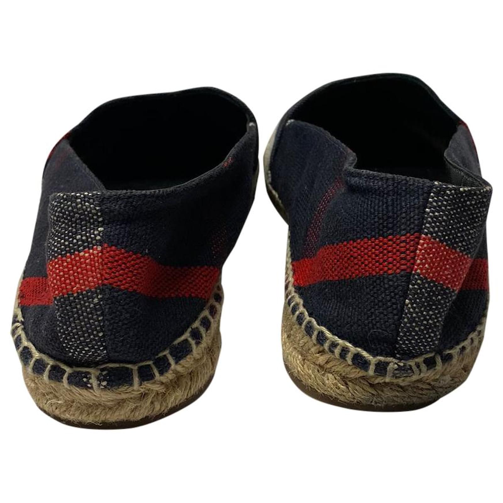 Alpargatas Burberry a cuadros en lona azul marino Lienzo ref