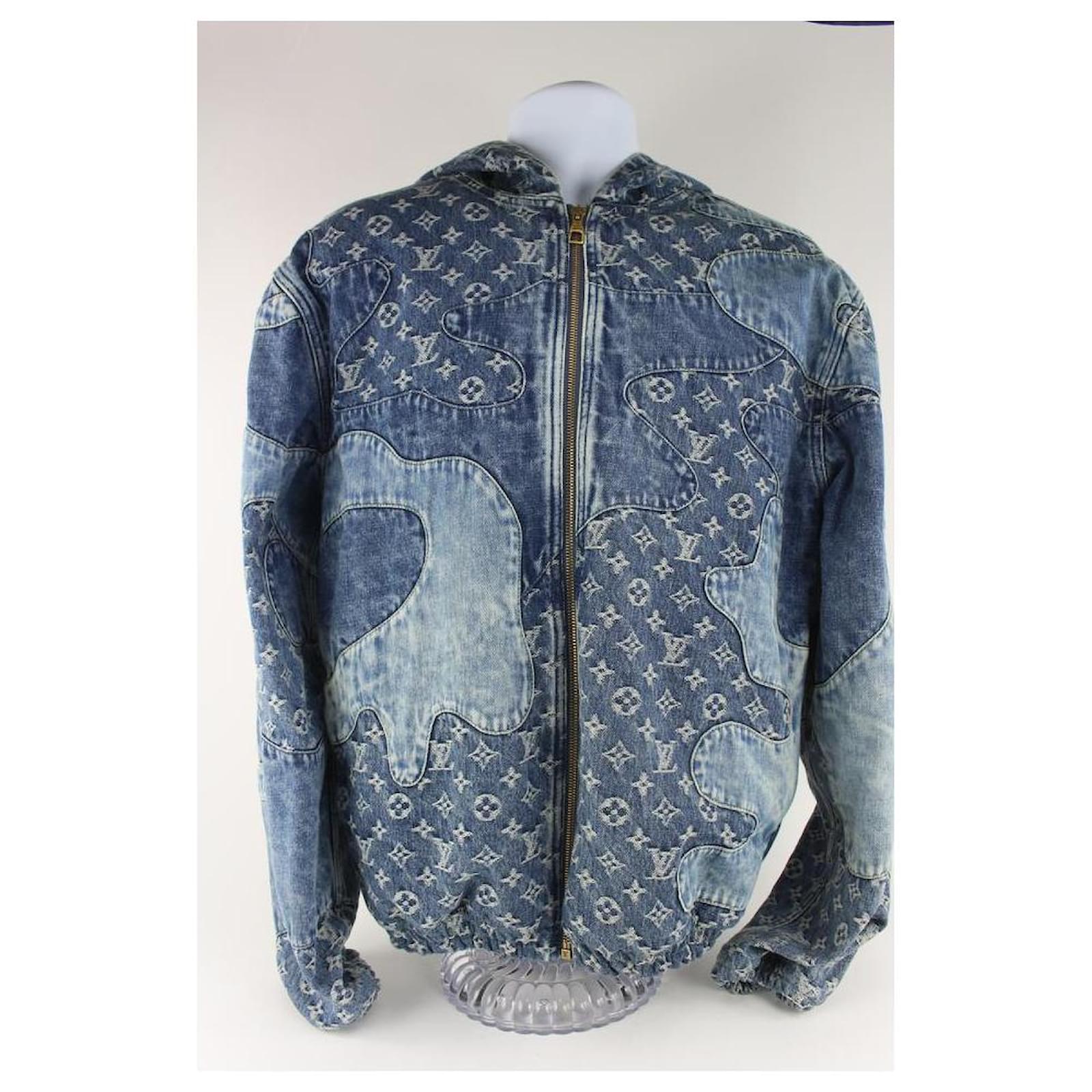 2019 Louis Vuitton men's Monogram Denim Jacket by Virgil Abloh For Sale at  1stDibs