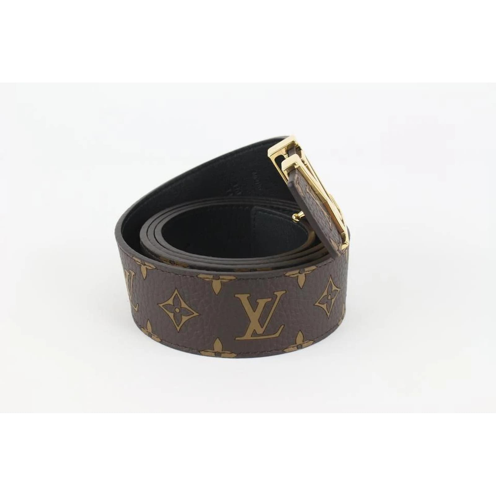 Louis Vuitton Cintura marrone con monogramma LV ref.984315 - Joli Closet