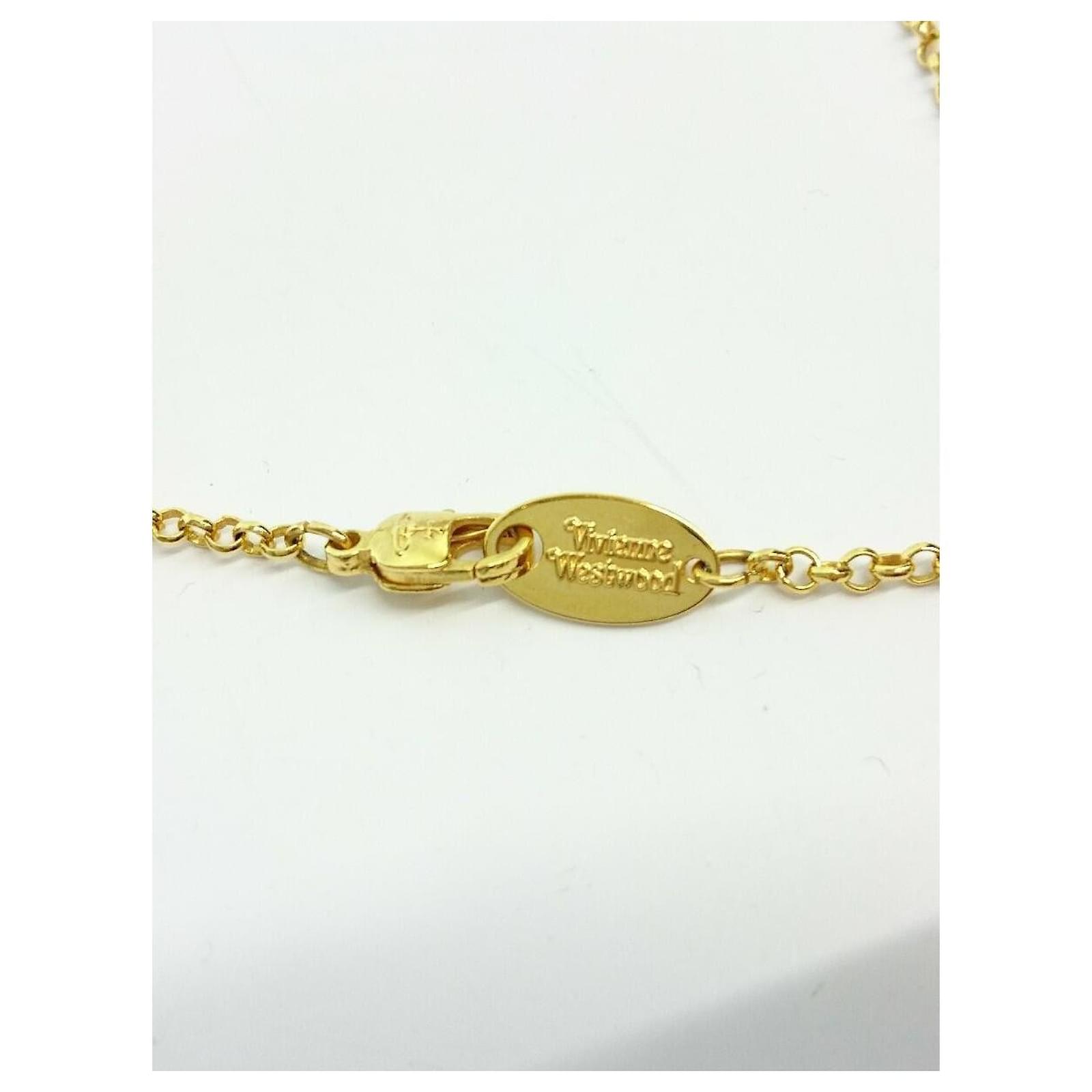 Collier Vivienne Westwood Tiny Orb / GLD / Haut Oui Doré ref.440098 Joli Closet