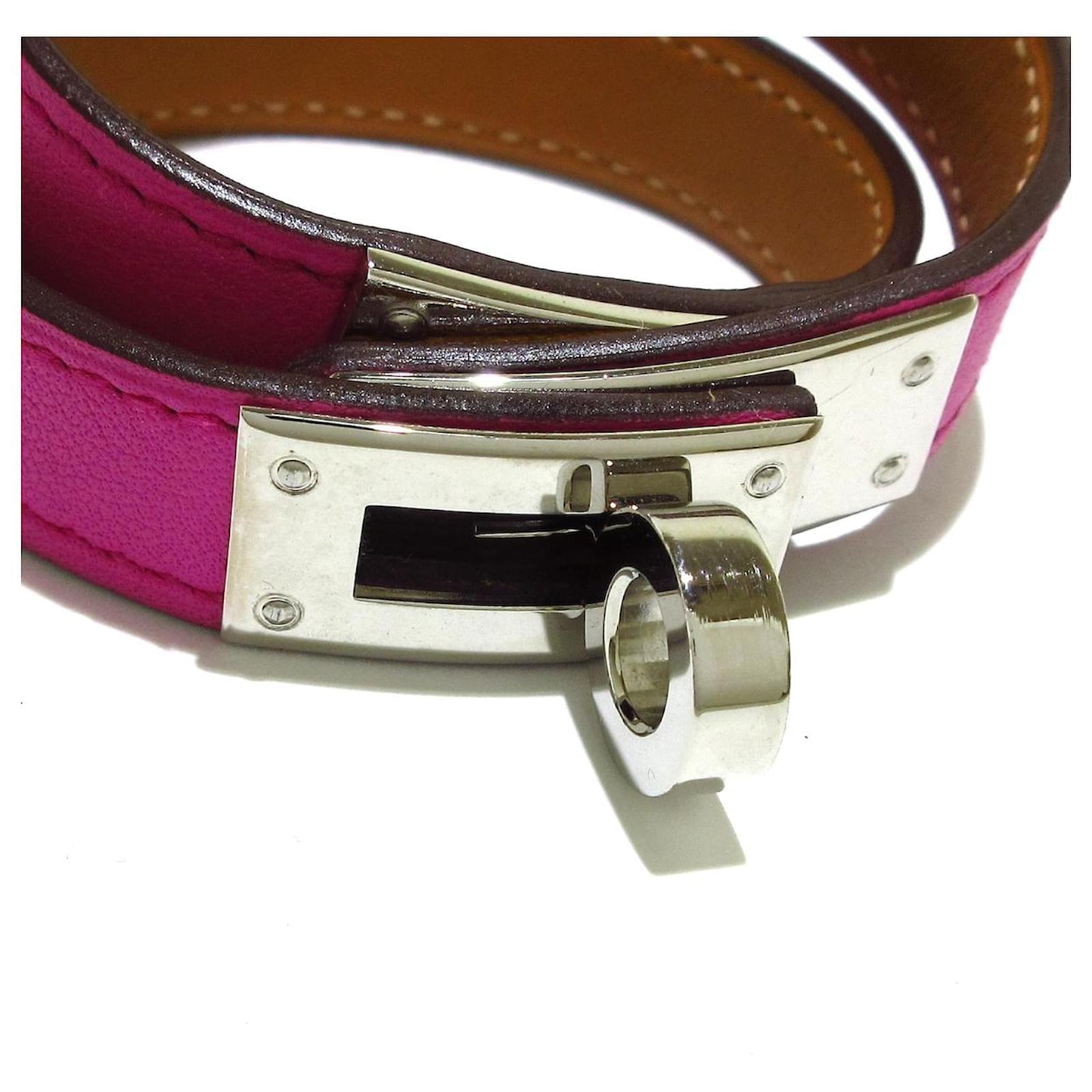 Hermès Hermes bracelet Pink Leather ref.440335 Joli Closet