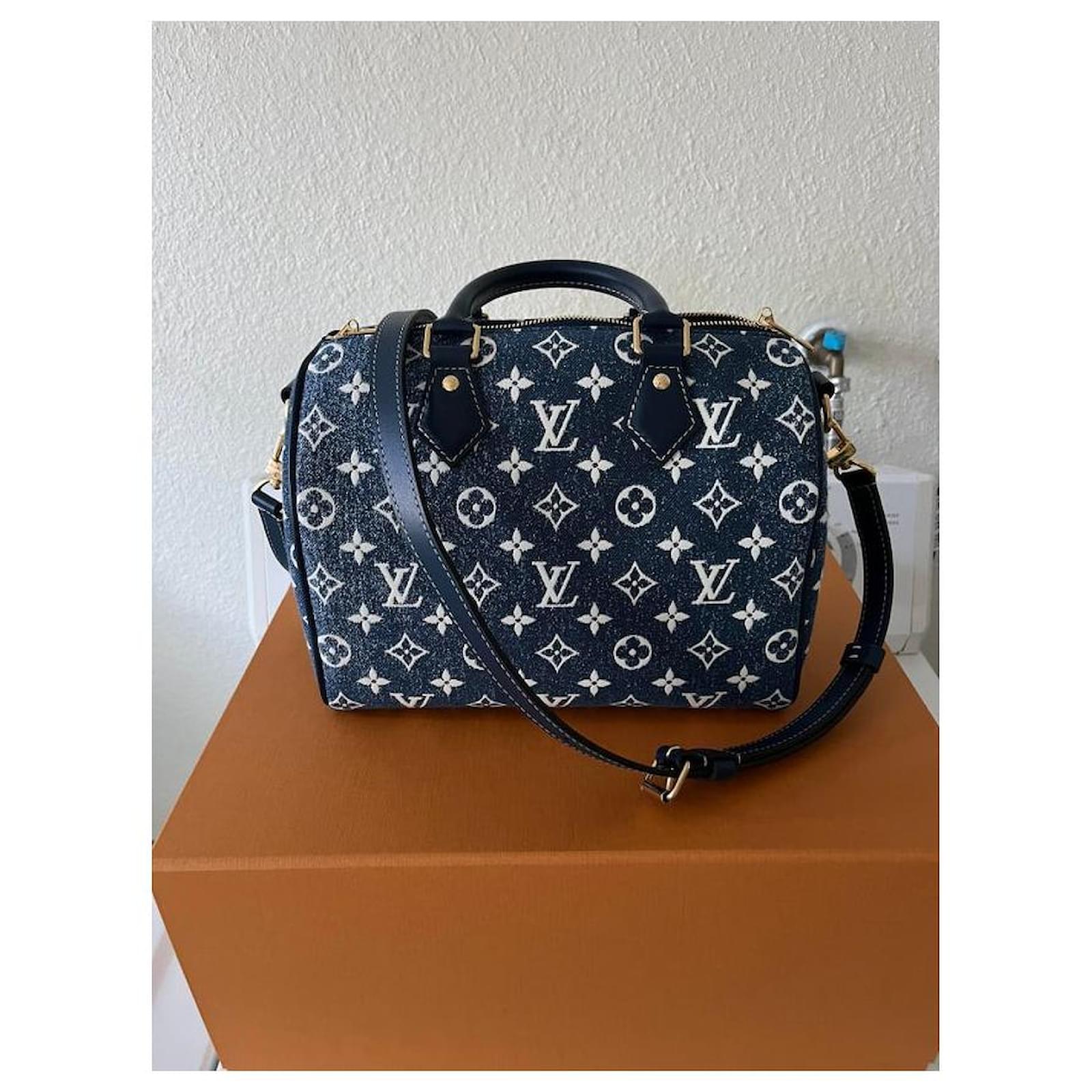 Speedy Louis Vuitton Handbags Multiple colors Leather Denim ref.310076 -  Joli Closet