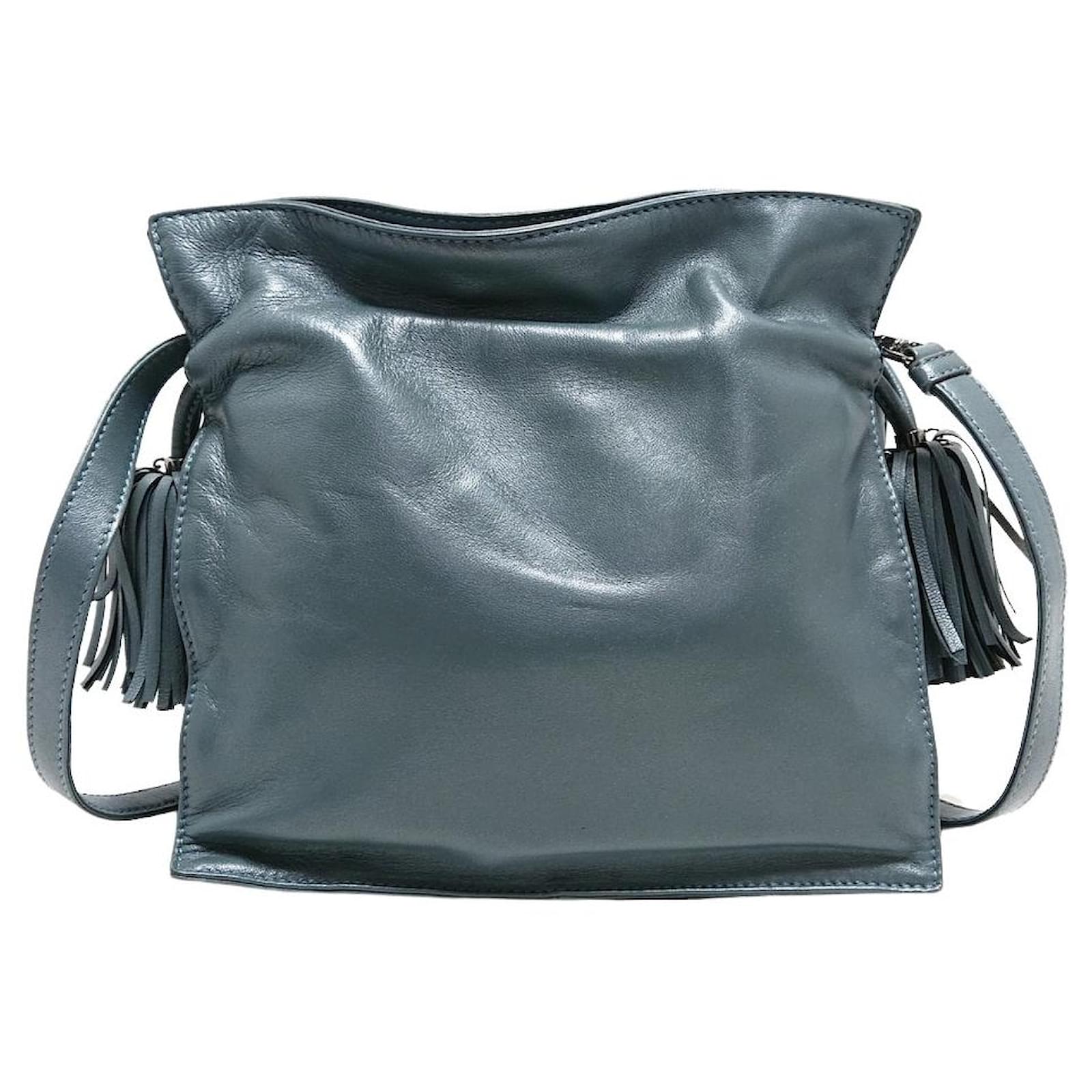 Loewe Shoulder Bag Grey Leather ref.440617 - Joli Closet