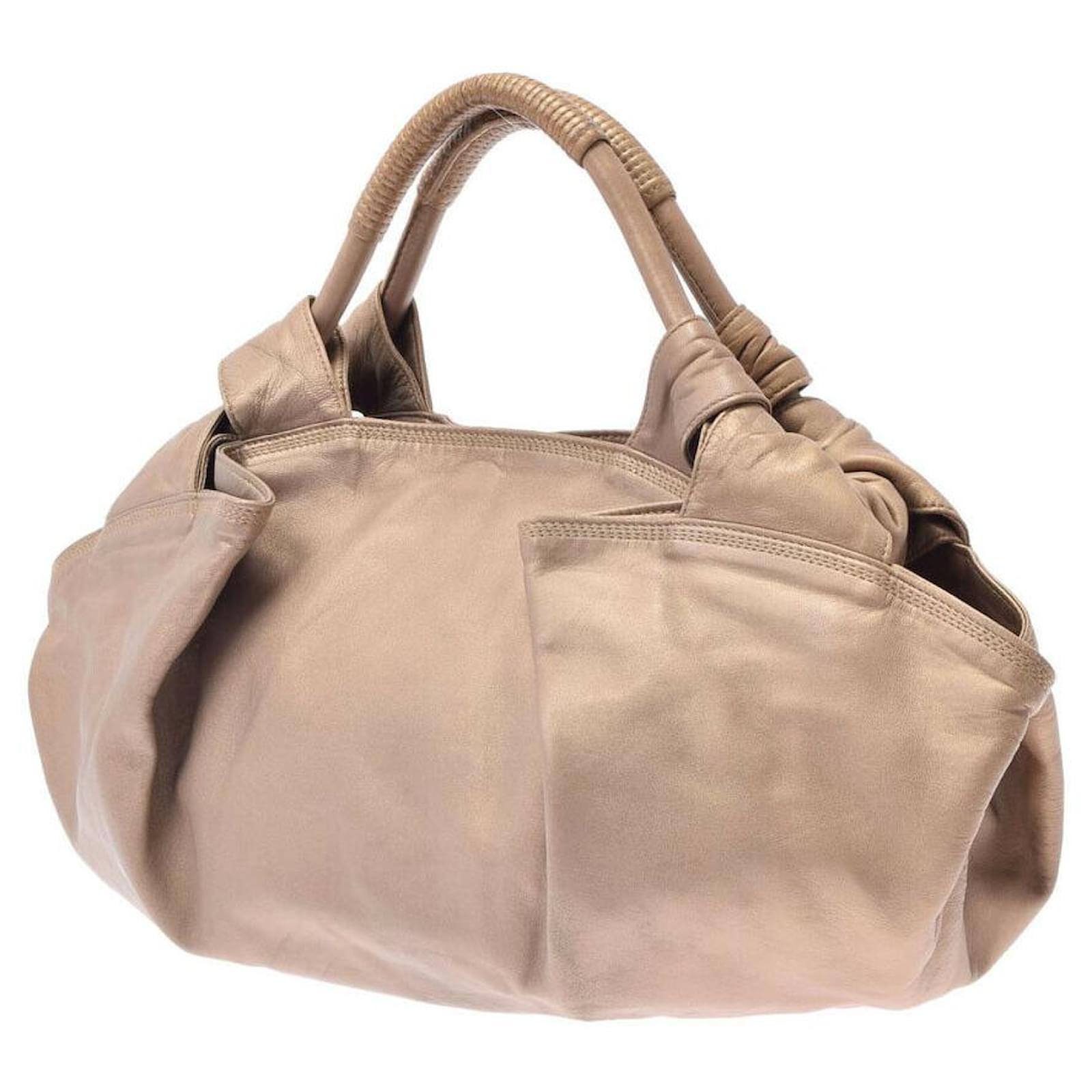 Loewe Handbag Beige Leather ref.441144 - Joli Closet