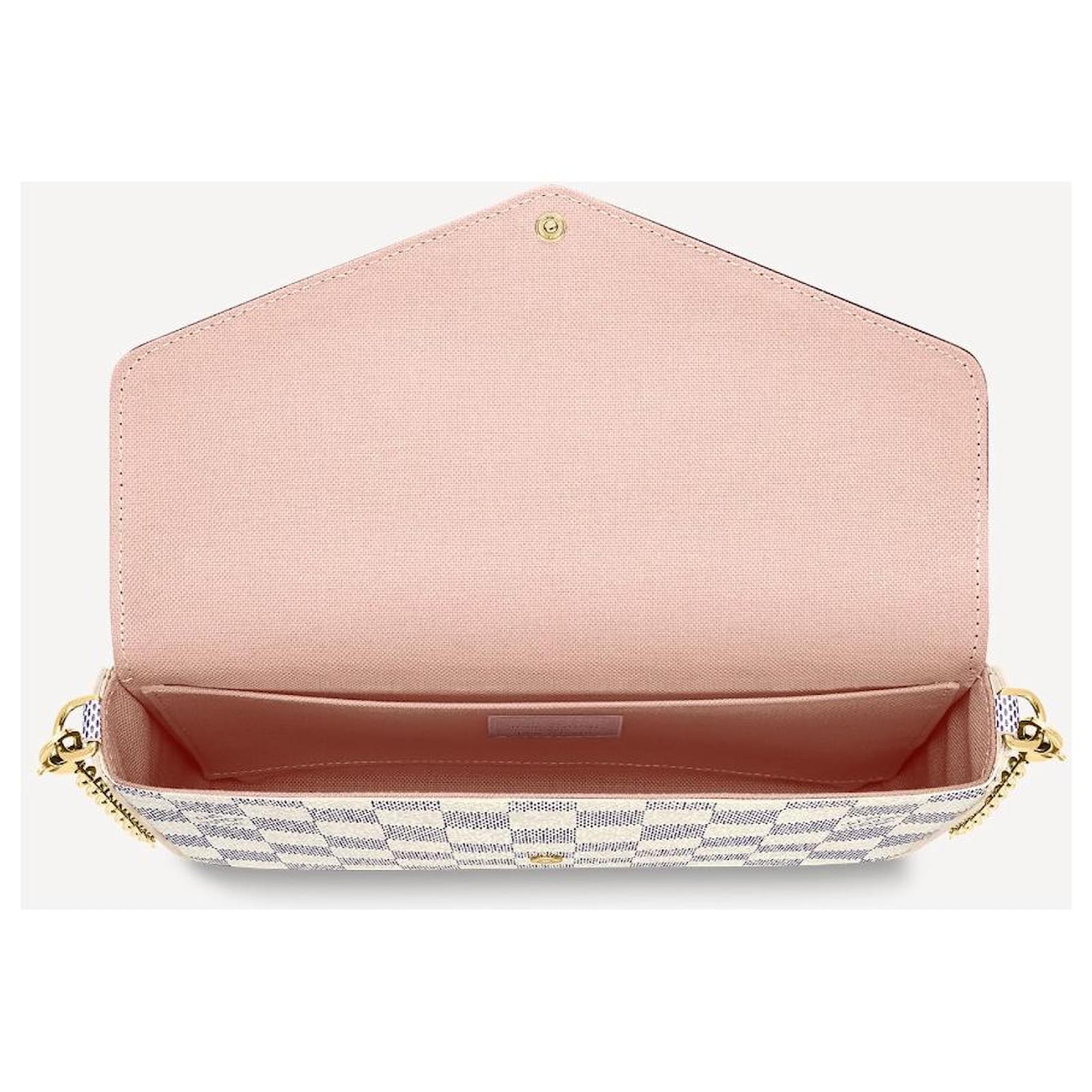Louis Vuitton LV Felicie Pochette empreinte beige Cream Leather ref.787599  - Joli Closet