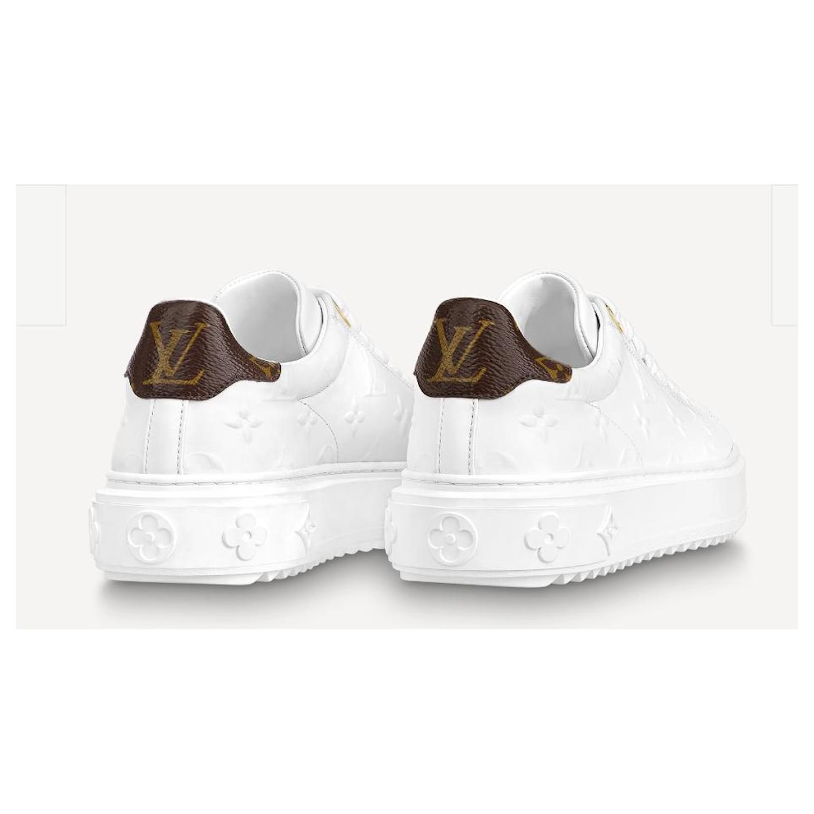 Louis Vuitton LV Time Out sneakers new White Leather ref.266671