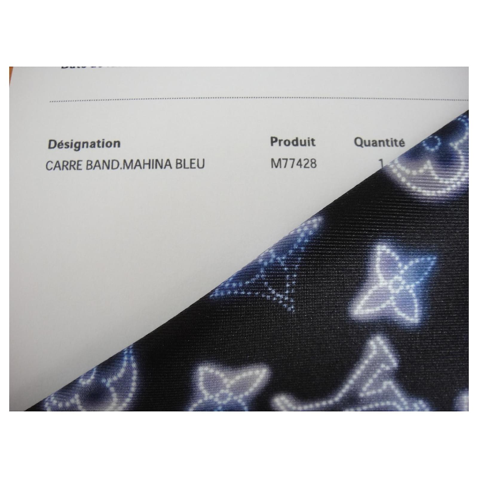 Louis Vuitton LV Bandeau flight mode Blue Silk ref.392055 - Joli Closet