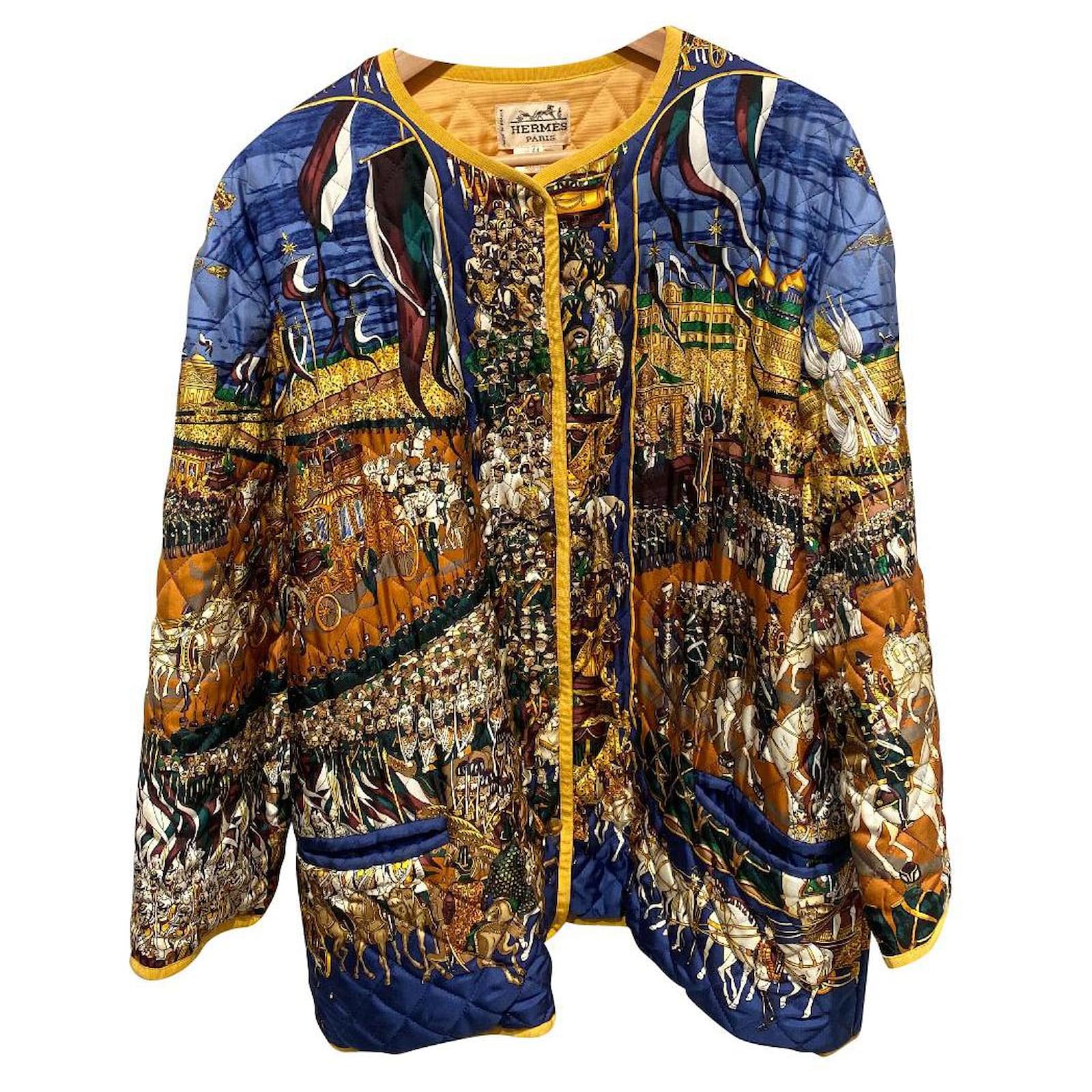Hermès Jackets Multiple colors Silk Wool ref.442217 Joli Closet
