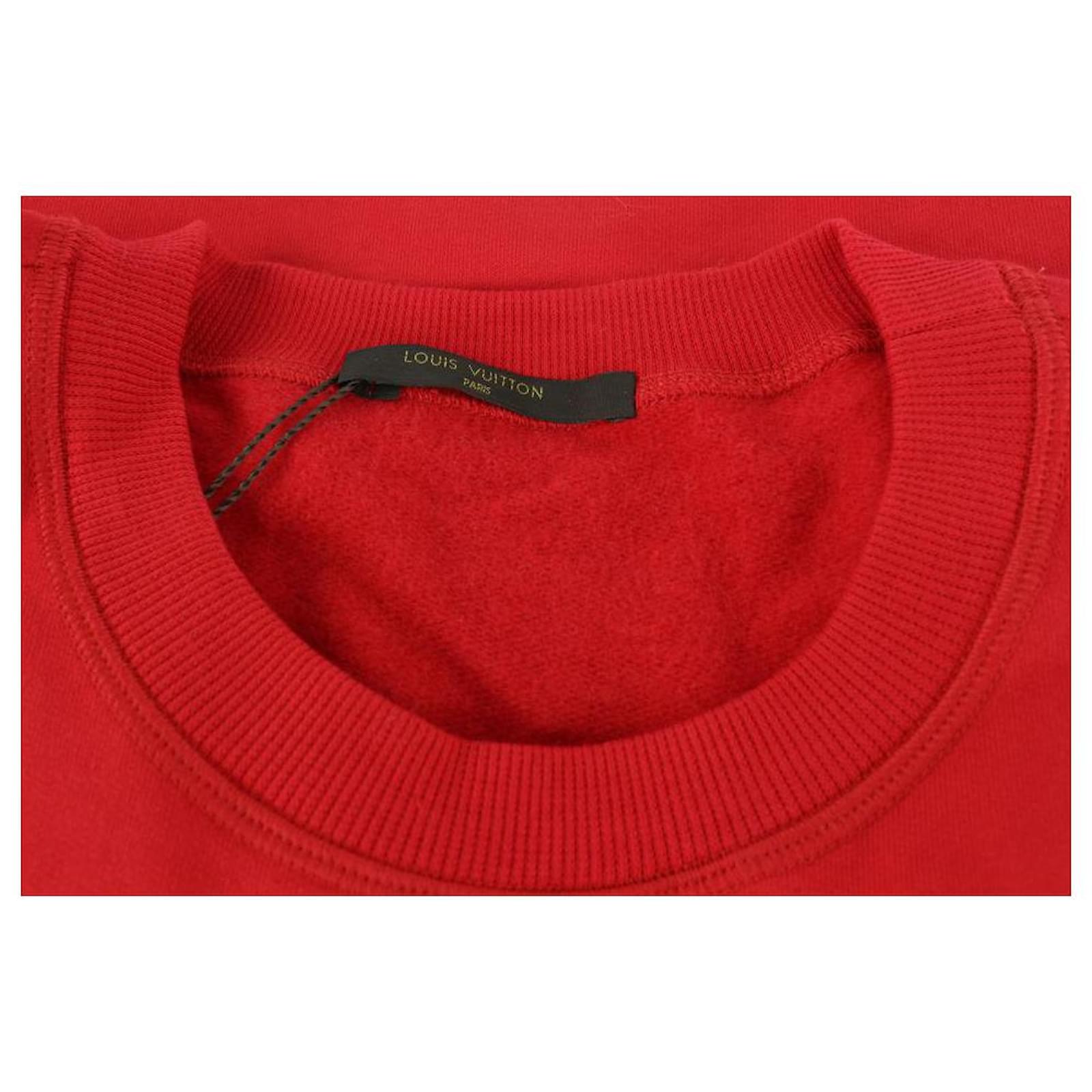 🔥SUPREME / LOUIS VUITTON ARC LOGO CREWNECK RED size XL