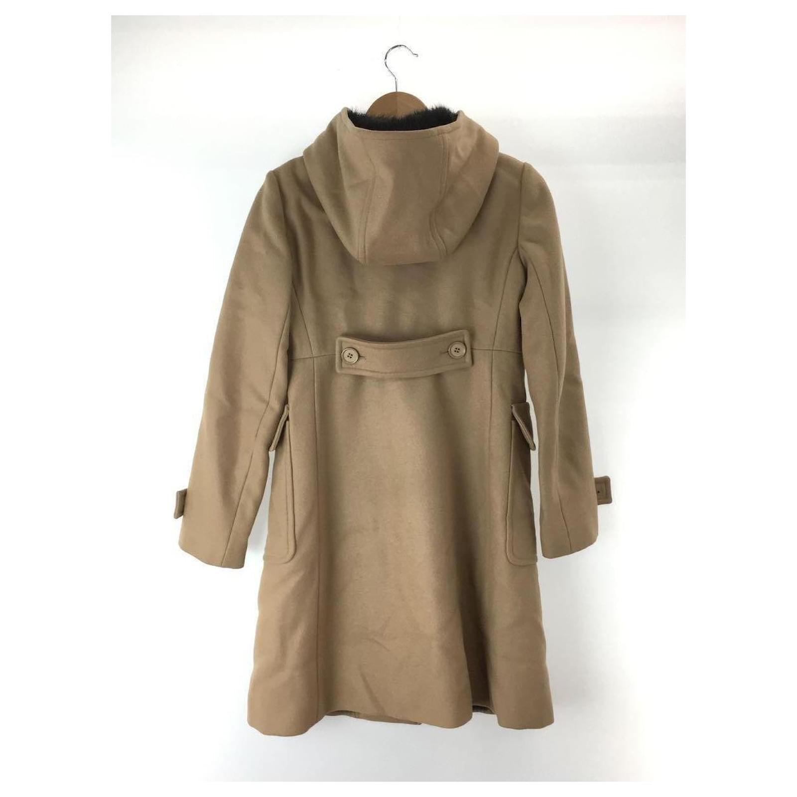 Prada Coats, Outerwear Beige Wool ref.442450 - Joli Closet