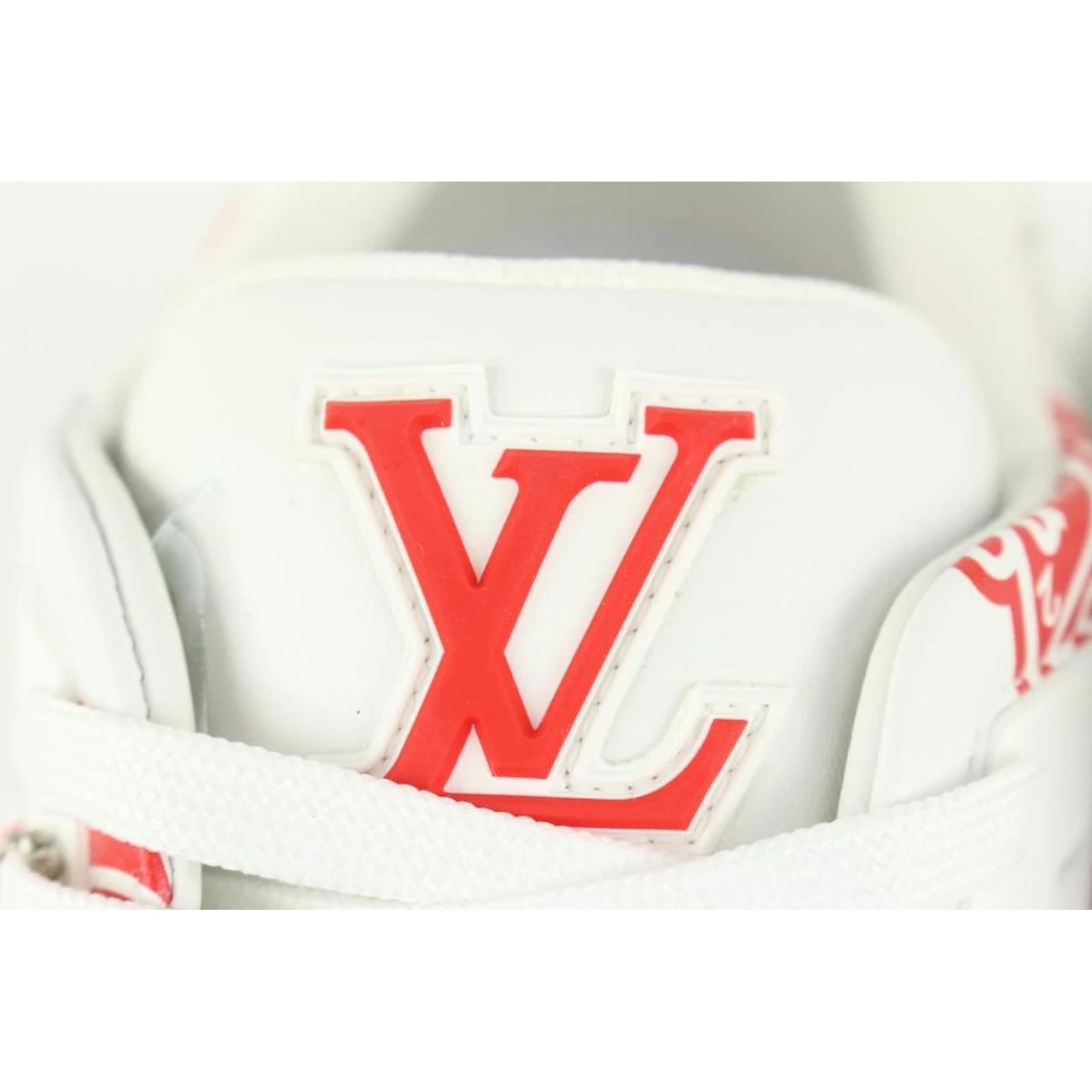 Louis Vuitton Virgil Abloh Nigo US Men's 10 White Red LV2 Made Heart  Trainer ref.442518 - Joli Closet