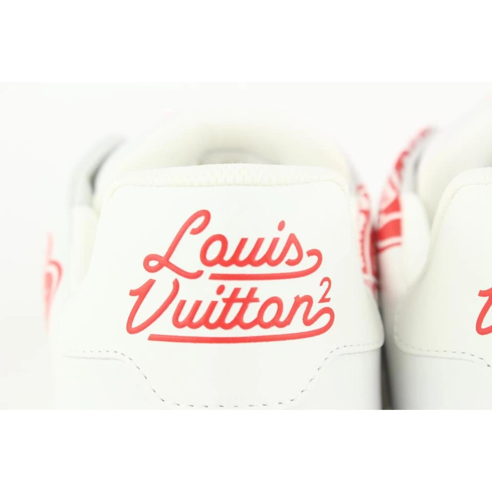 Louis Vuitton Mens Virgil Abloh x Nigo LV Made Heart Trainer Black / Red EU  40.5 / UK 6.5 Leather ref.1006658 - Joli Closet