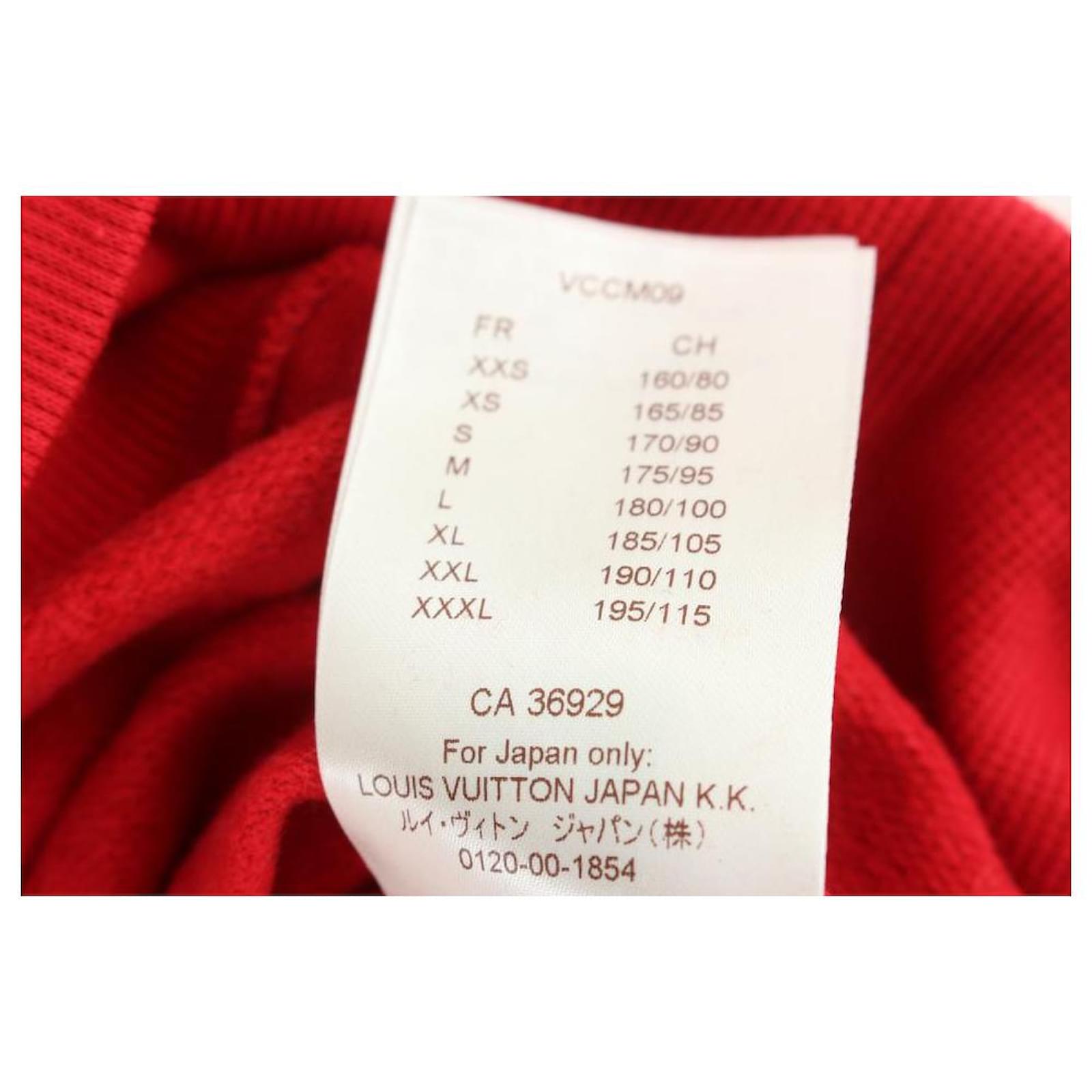 Louis Vuitton x Supreme LV x Supreme Hombre XL Rojo Monograma Arco Logo  Crewneck Swe en venta en 1stDibs