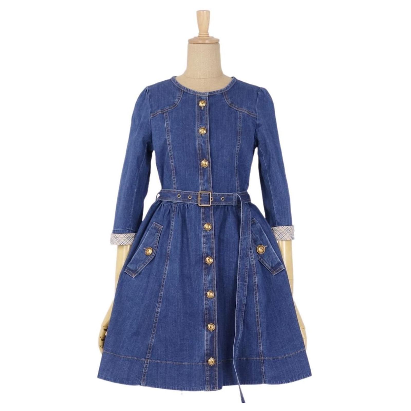 ワンピース BURBERRY BLUE LABEL denim one piece y2k ワンピース BURBERRY BLUE LABEL denim one piece y2k BURBERRY