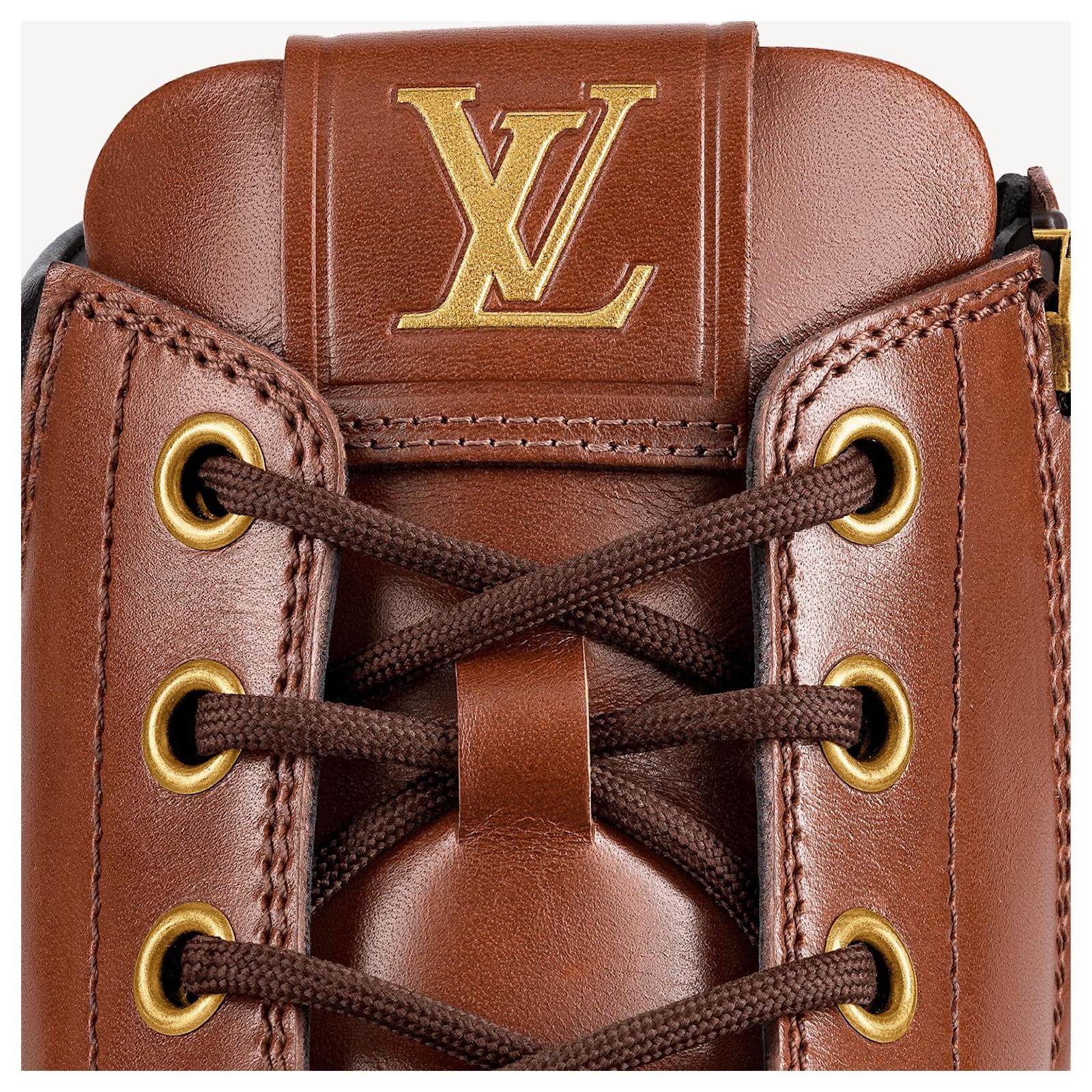 Oberkampf leather boots Louis Vuitton x Nigo Black size 10 UK in