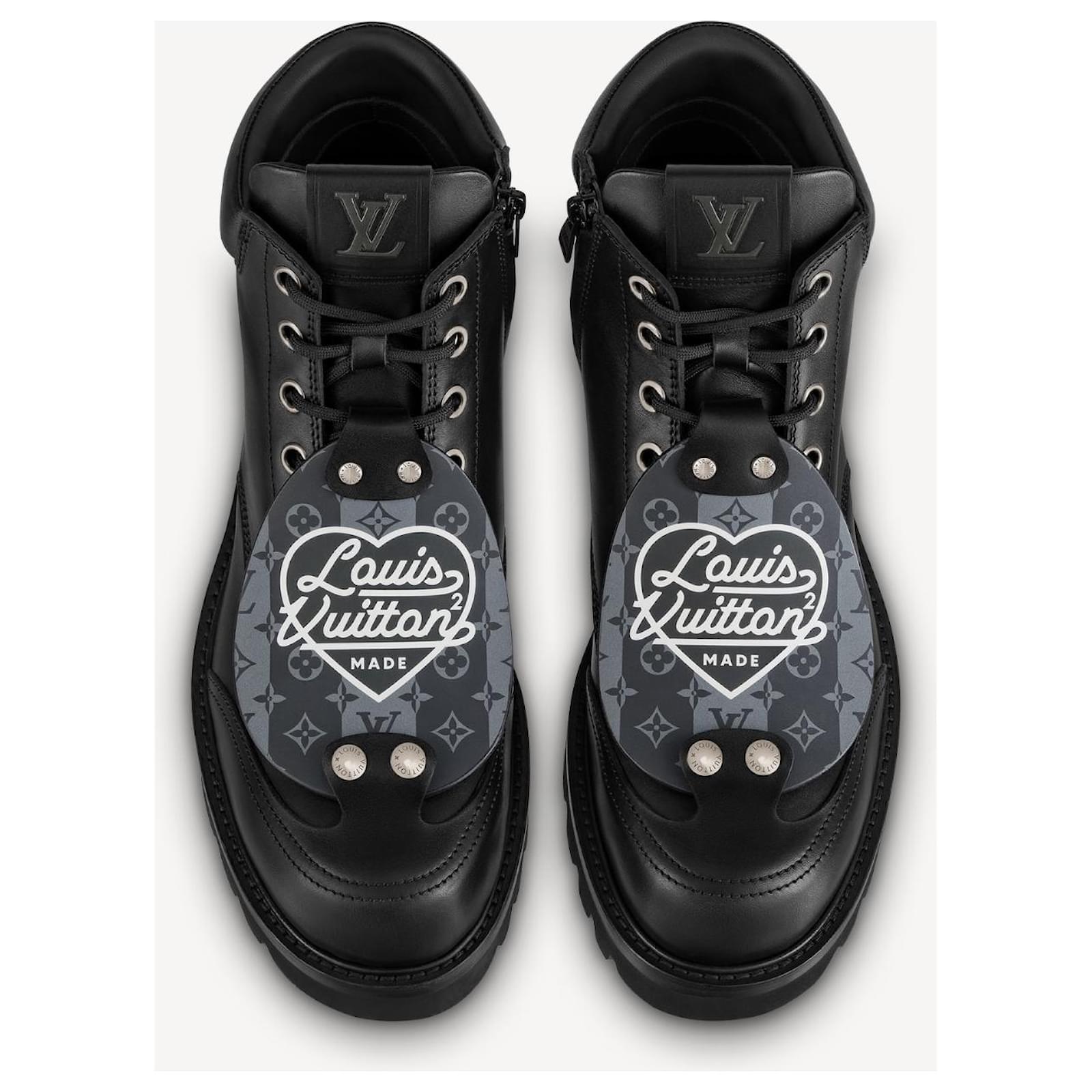 Louis Vuitton x Nigo x Human Made LV Trainer Sneakers - Black
