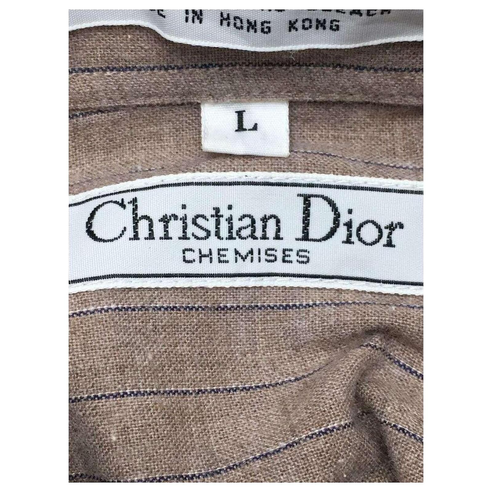 Christian Dior Polos Coton Marron ref.444777 - Joli Closet