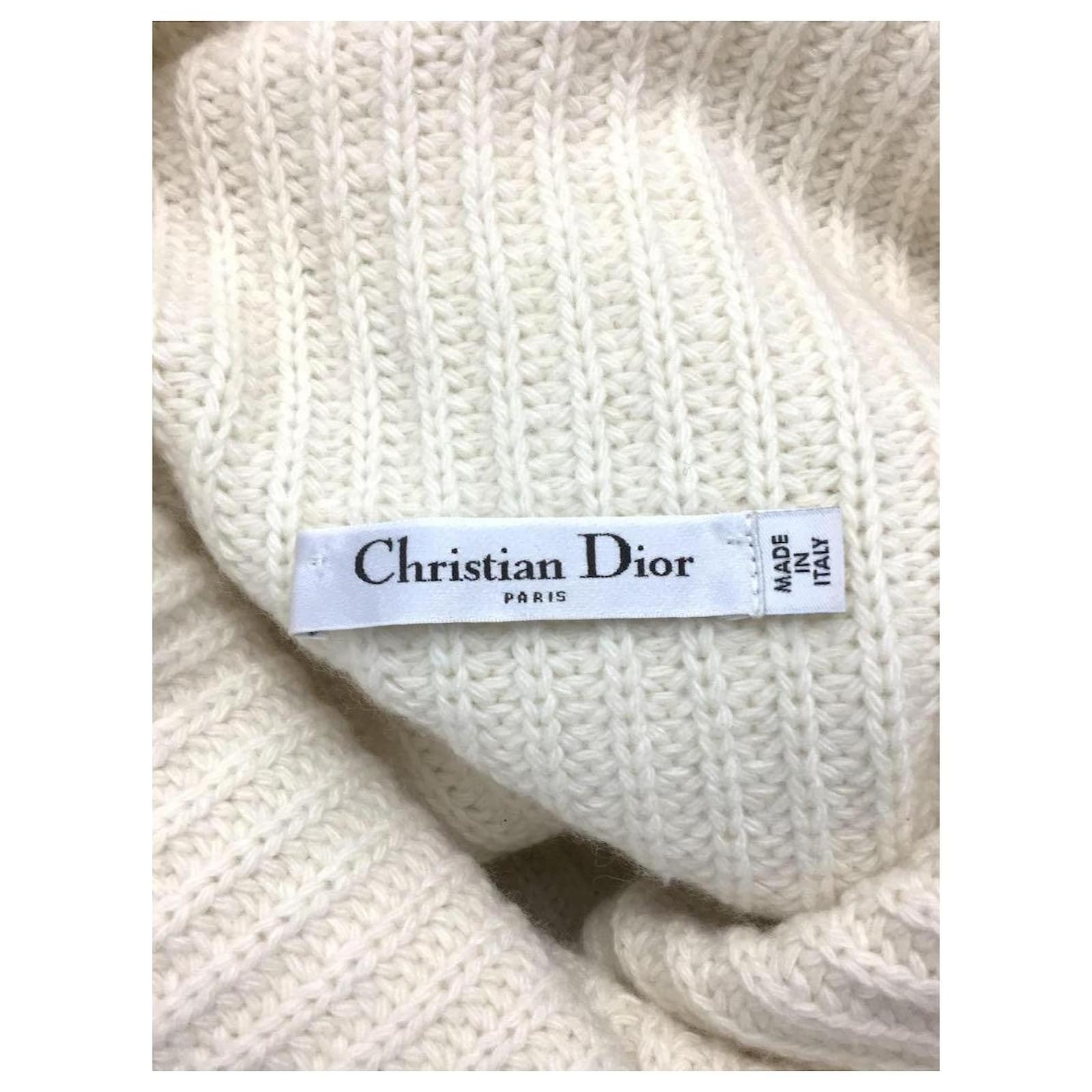 Christian Dior Knitwear White Wool ref.444847 - Joli Closet