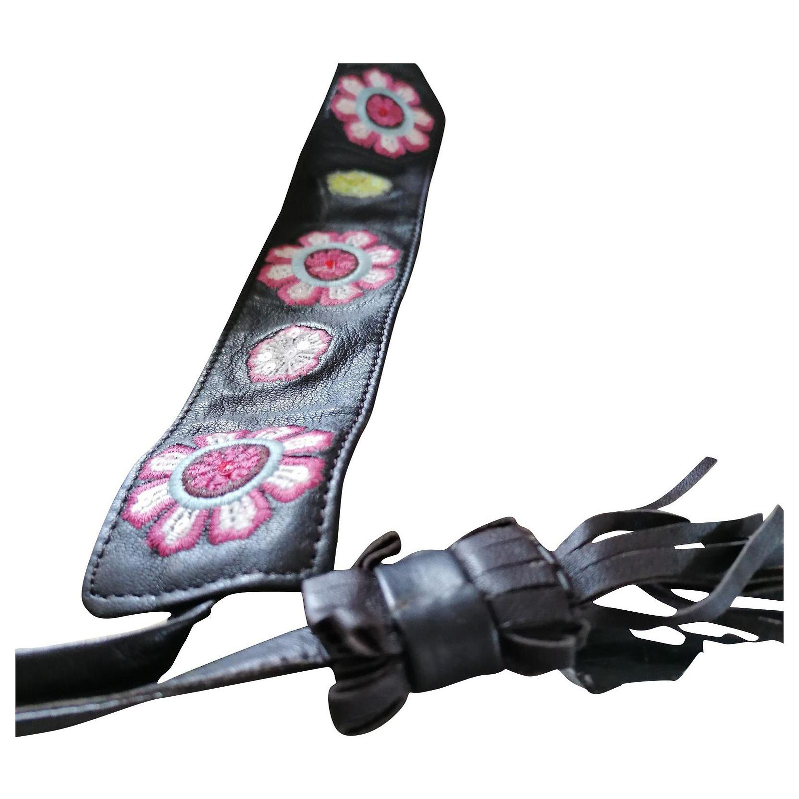 Dior Belt Leather Flower 70