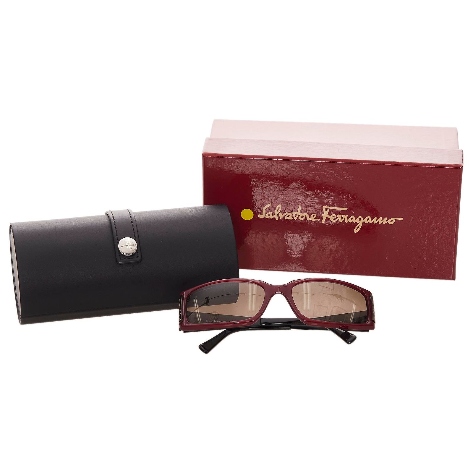 Salvatore Ferragamo Ferragamo Red Square Tinted Sunglasses 