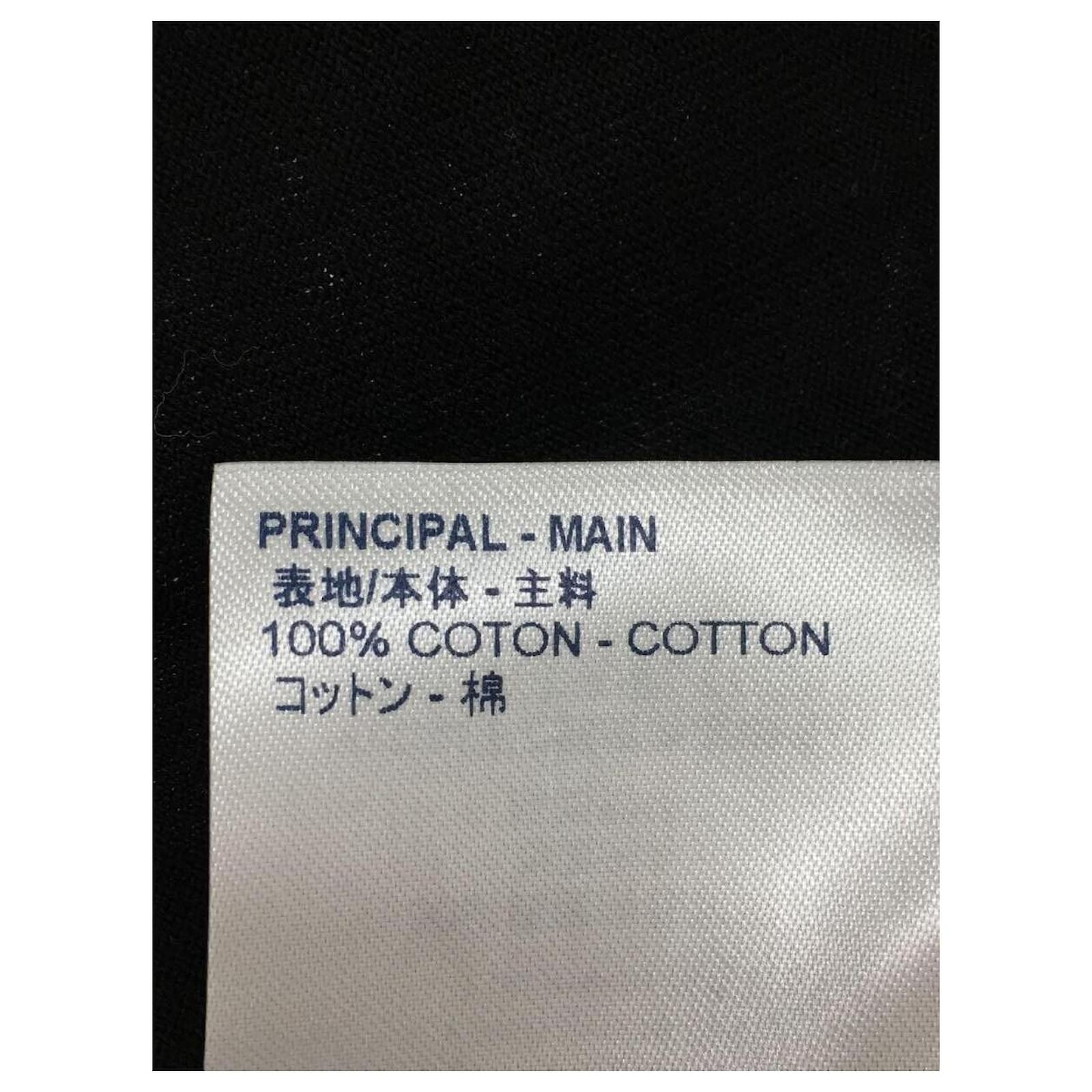 LOUIS VUITTON T-shirt / XL / Cotton / Black / RM201M NPG HIY17W / Spray