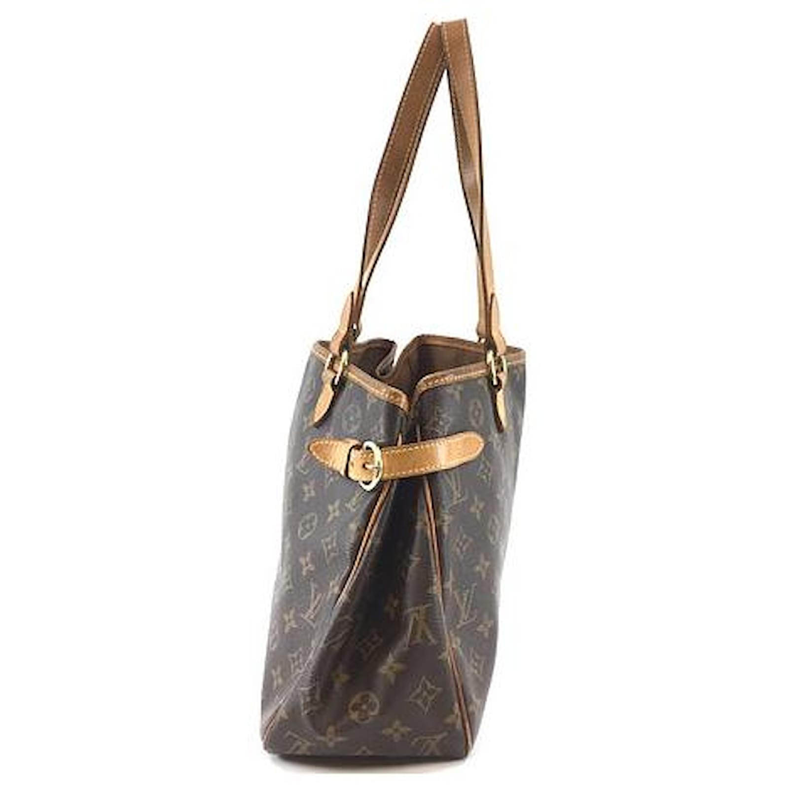 Louis Vuitton Monogram Canvas Batignolles Horizontal Bag Brown Leather  ref.364193 - Joli Closet