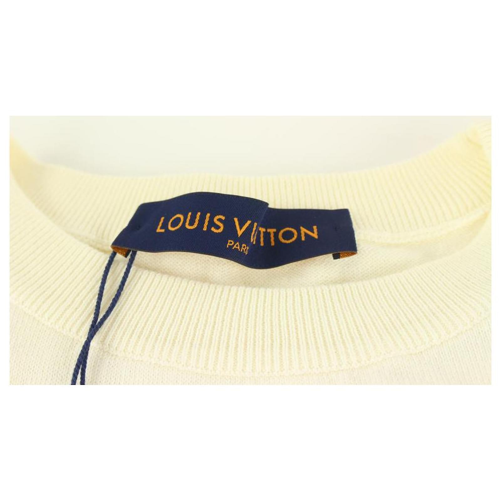 Louis Vuitton Men's L Virgil Abloh Nigo LV Made Intarsia Knit Duck Crewneck  ref.446935 - Joli Closet