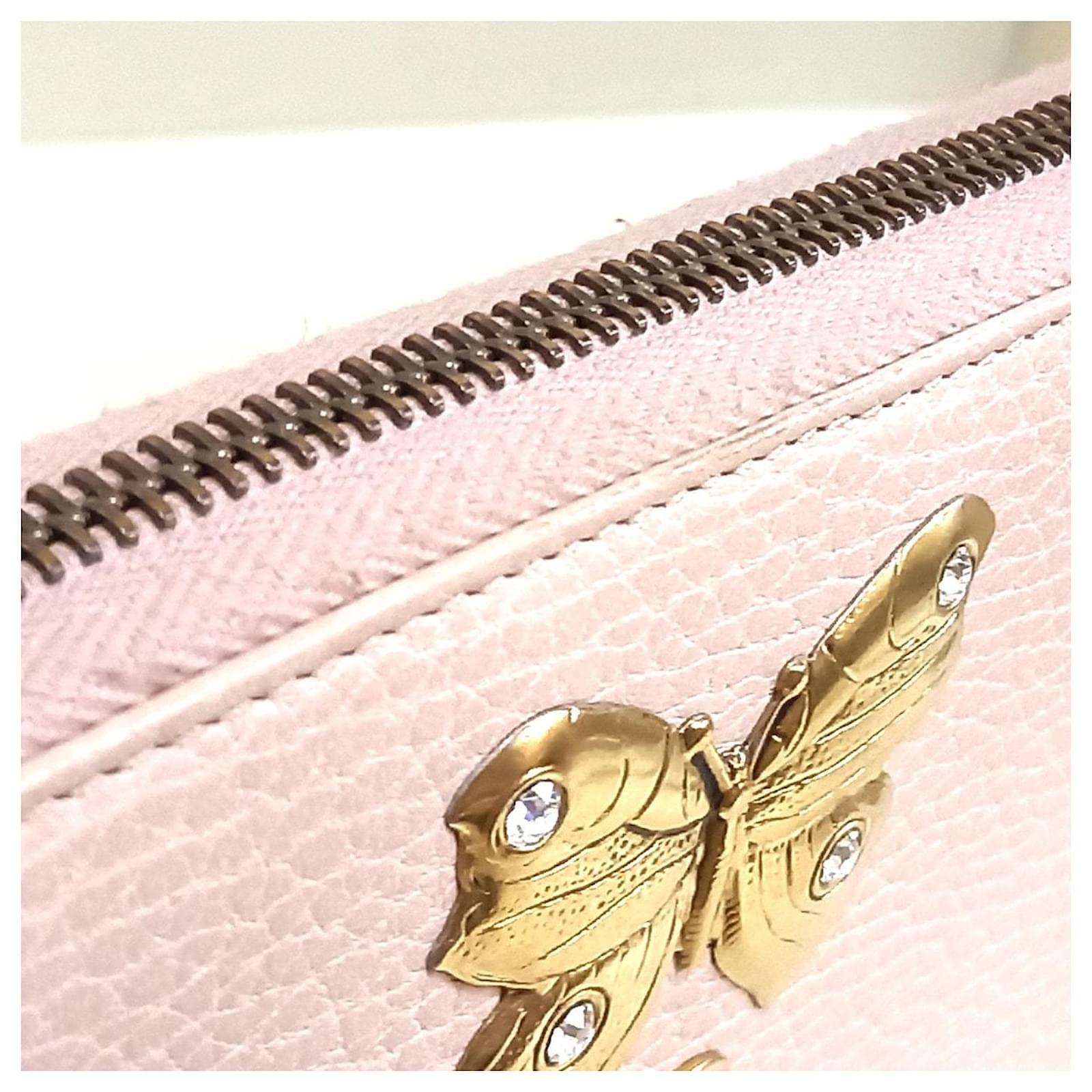 Gucci Butterfly Pink Leather Joli Closet