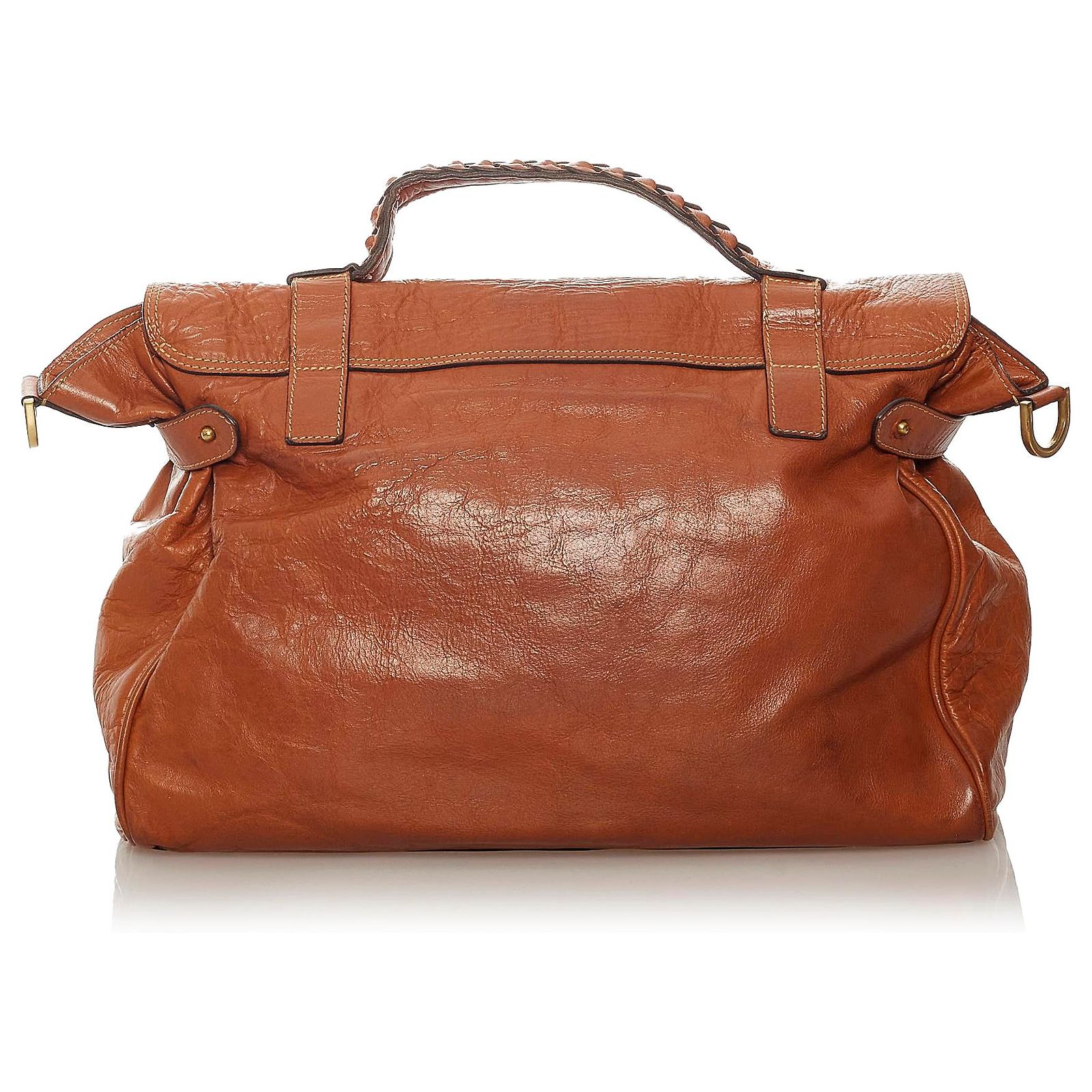 Cartable En Cuir Borea Marron - Sac à Dos Neuf Avec étiquettes, Cuir Véritable