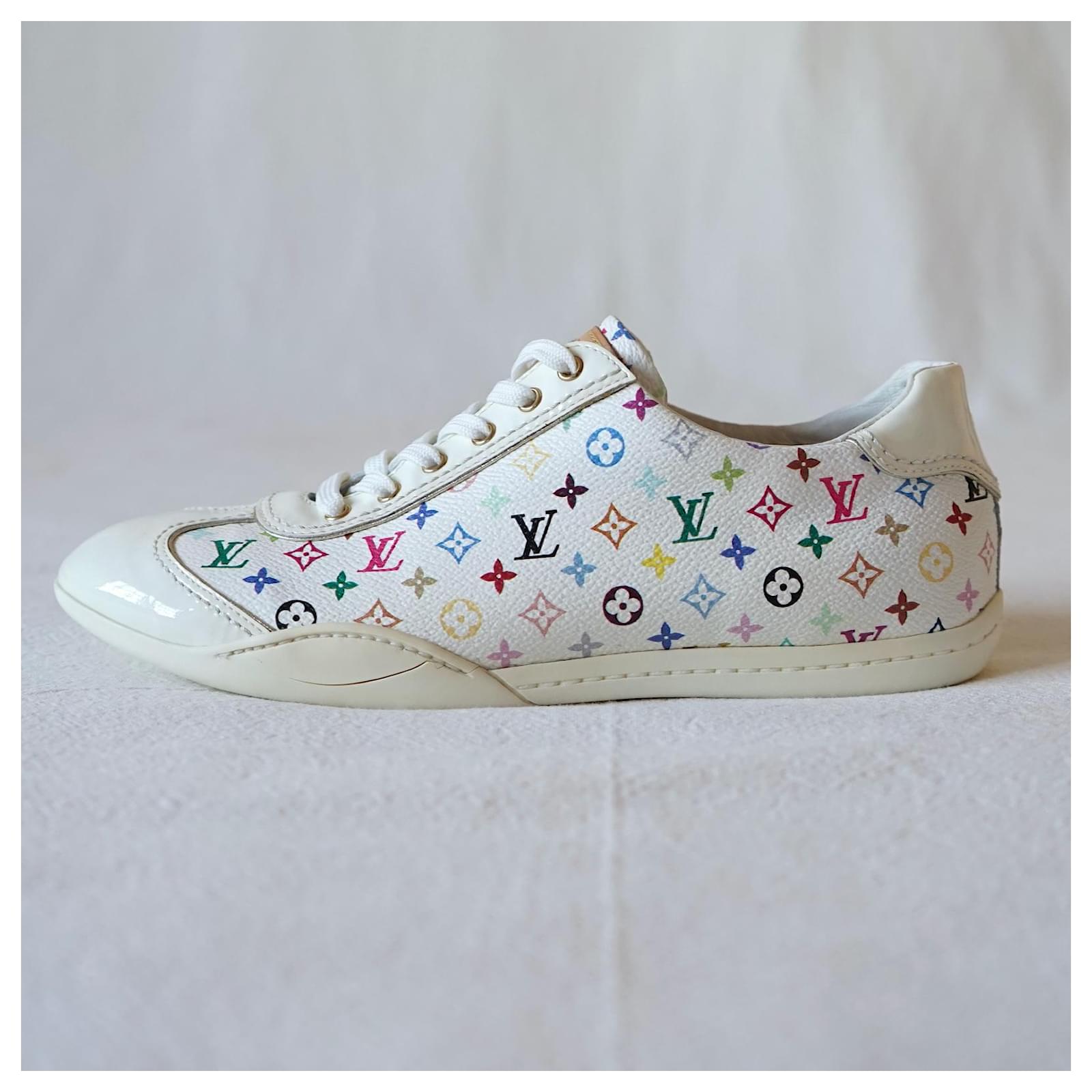 Louis Vuitton White Capucine Monogram Canvas Multicolore Sneakers
