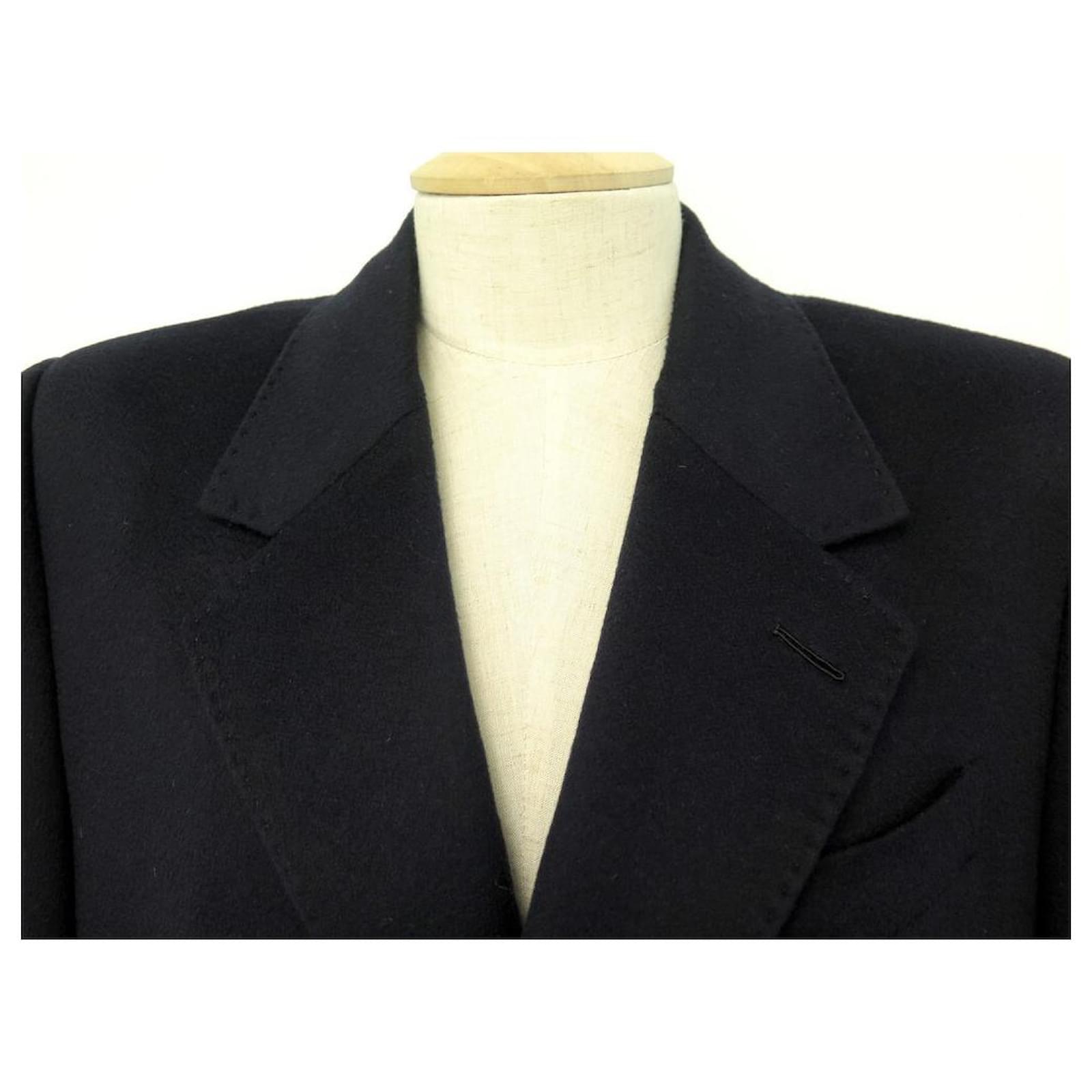 NEW LOUIS VUITTON COAT NAVY BLUE M 48 IN CASHMERE AND SILK BLUE COAT  ref.447846 - Joli Closet