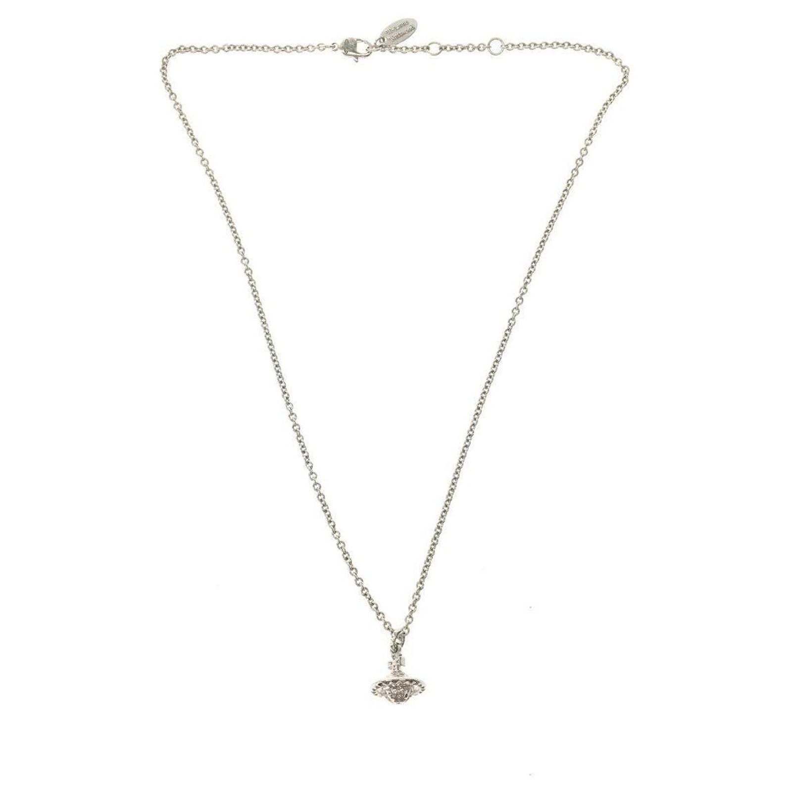 Collier Vivienne Westwood - Couleur Gris Argenté - Neuf Avec étiquettes Et Emballage D'origine