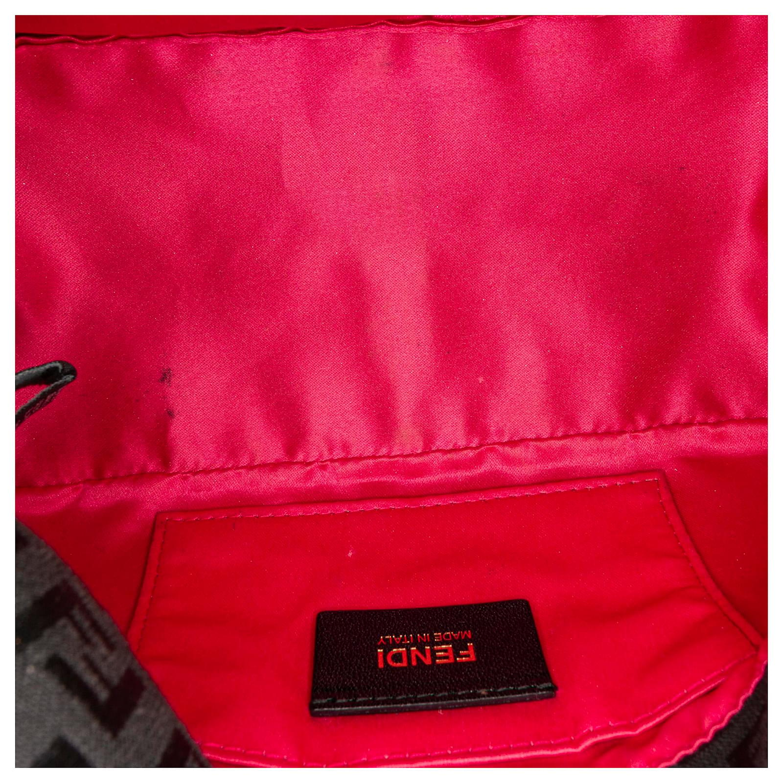 FENDI-Zucchino-Canvas-Leather-Mini-Mamma-Baguette-Bag-8BK005 – dct