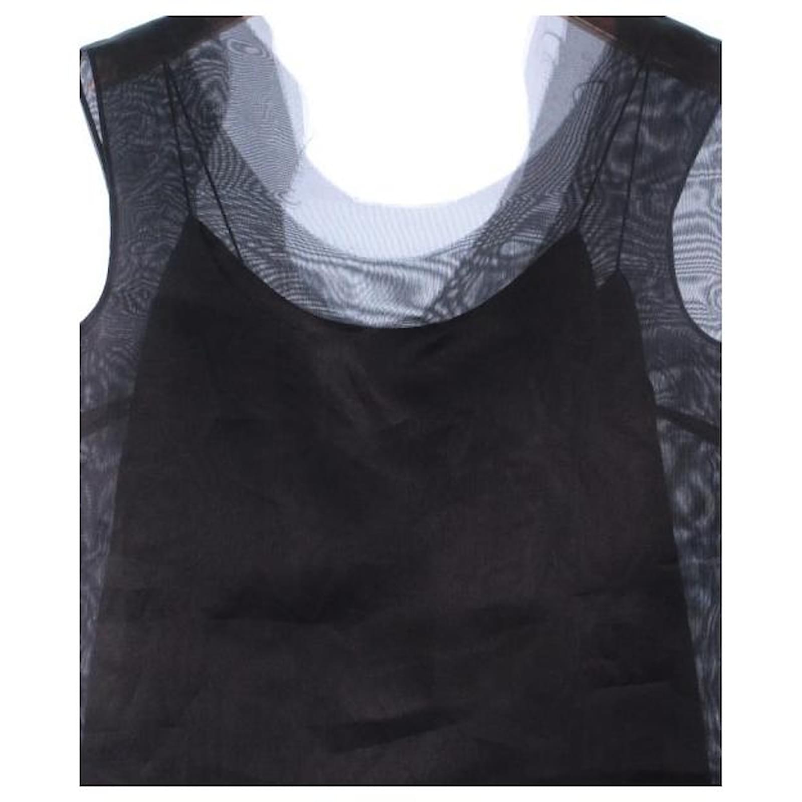 Robe Maxi Maison Margiela En Soie Noire 100% - Taille M (IT 42) - Échantillon De Boutique