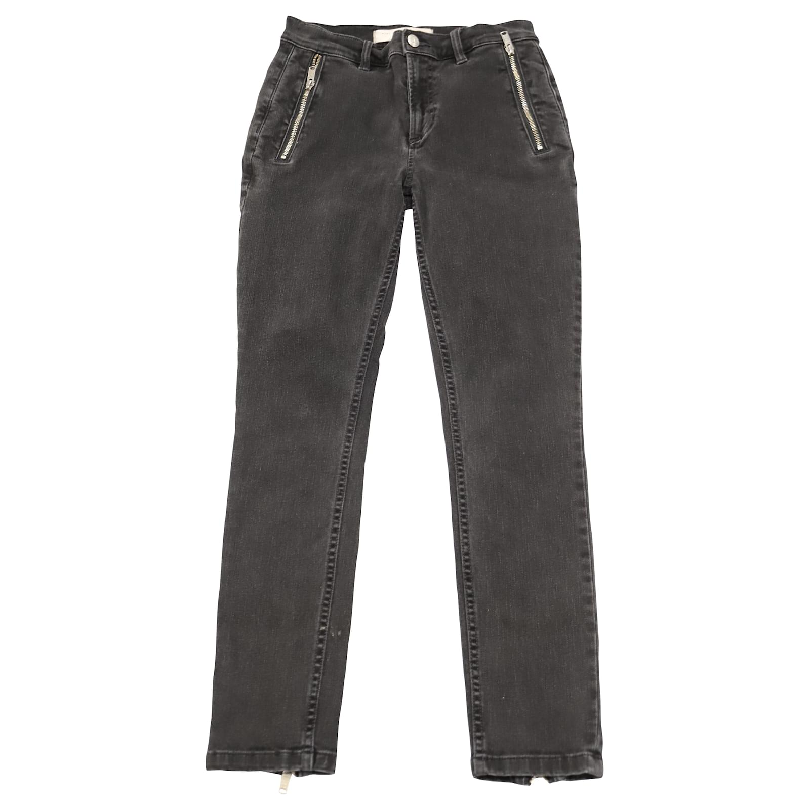 Marc Jacobs Skinny Jeans with Metal Zipper in Black Cotton ref.449211 -  Joli Closet