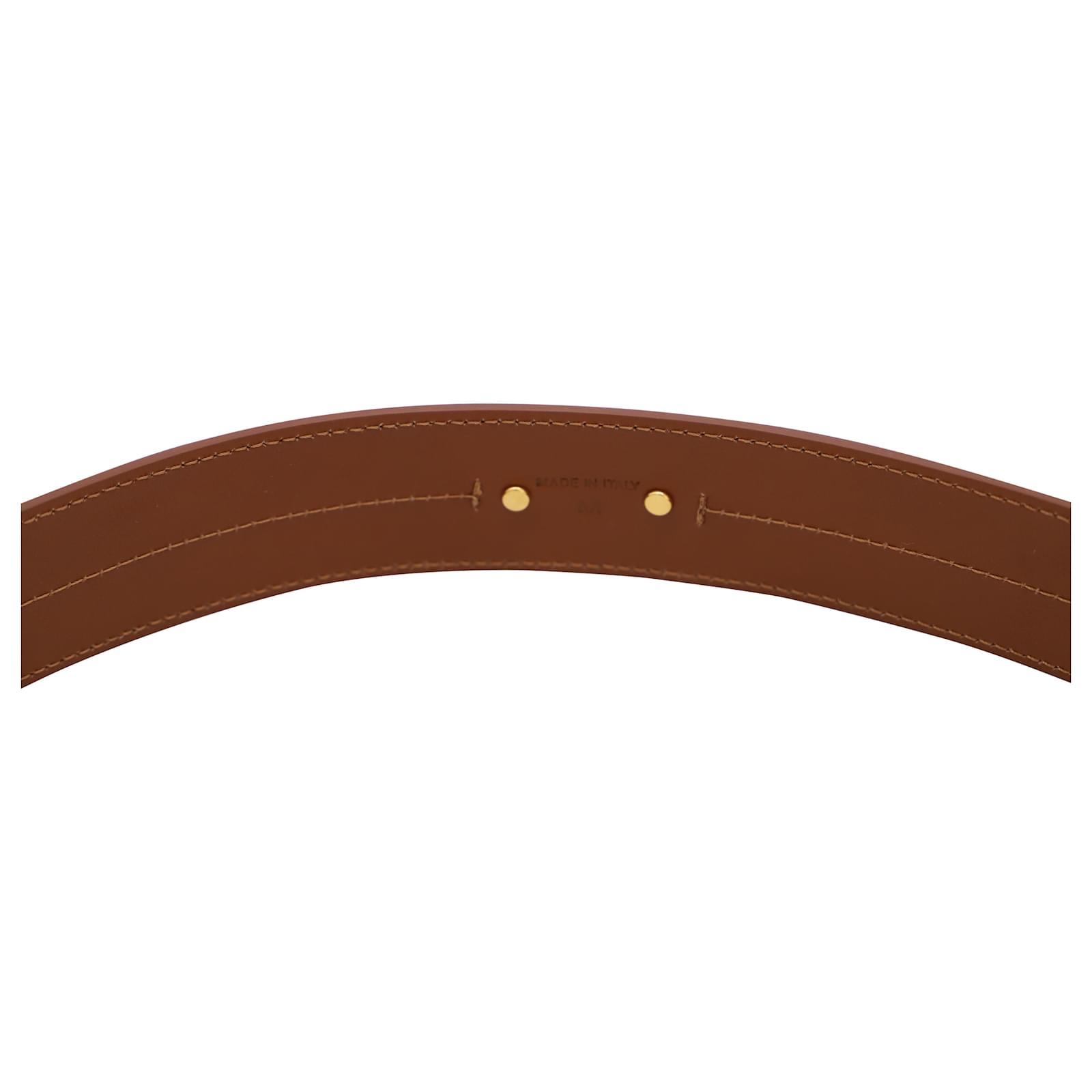 Chloé Horse Buckle Belt in Brown Leather ref.449278 - Joli Closet