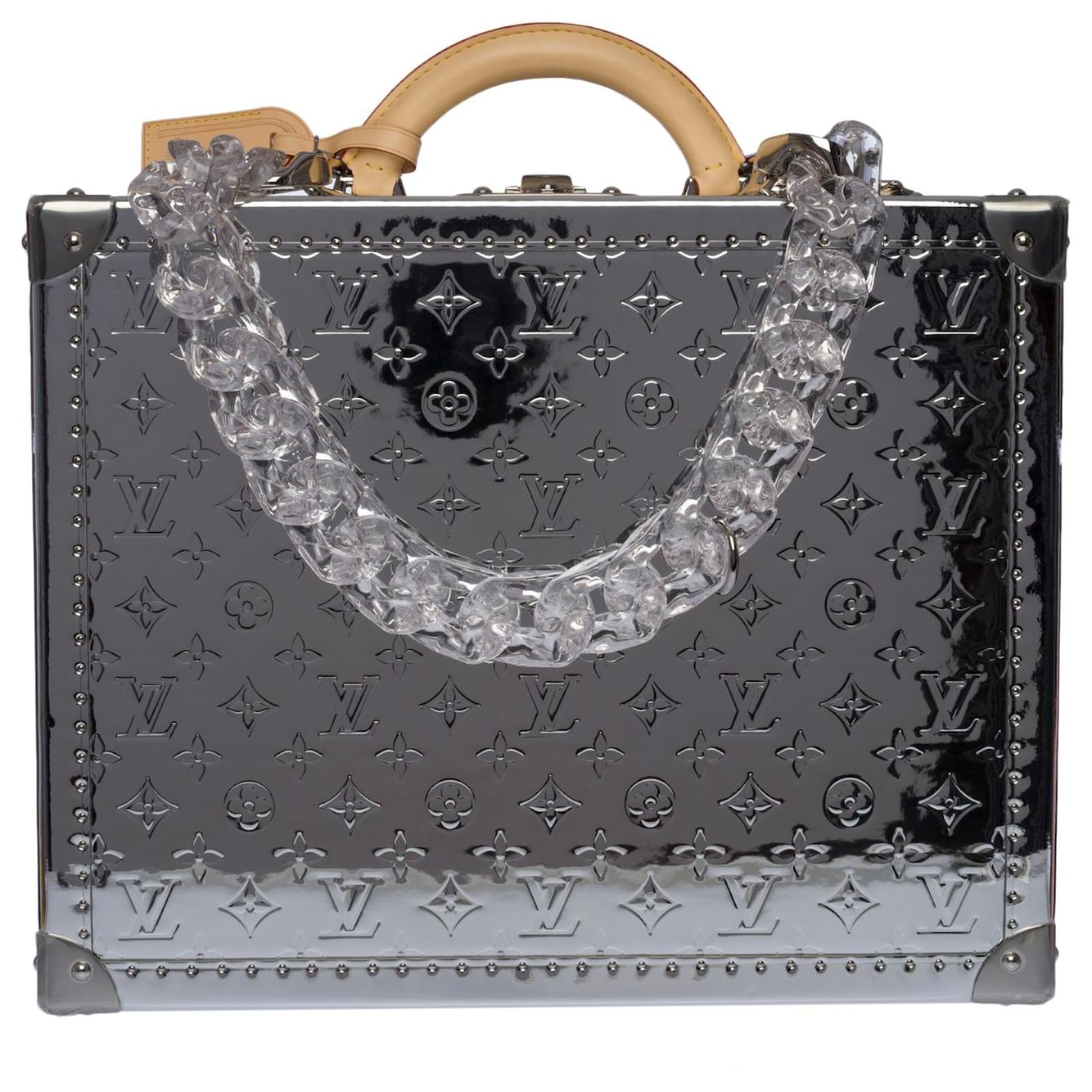 Louis Vuitton x Virgil Abloh Metallic Silver Mirror Monogram and Vachette  Cotteville 40, 2021, Handbags and Accessories, Luxury Collectibles