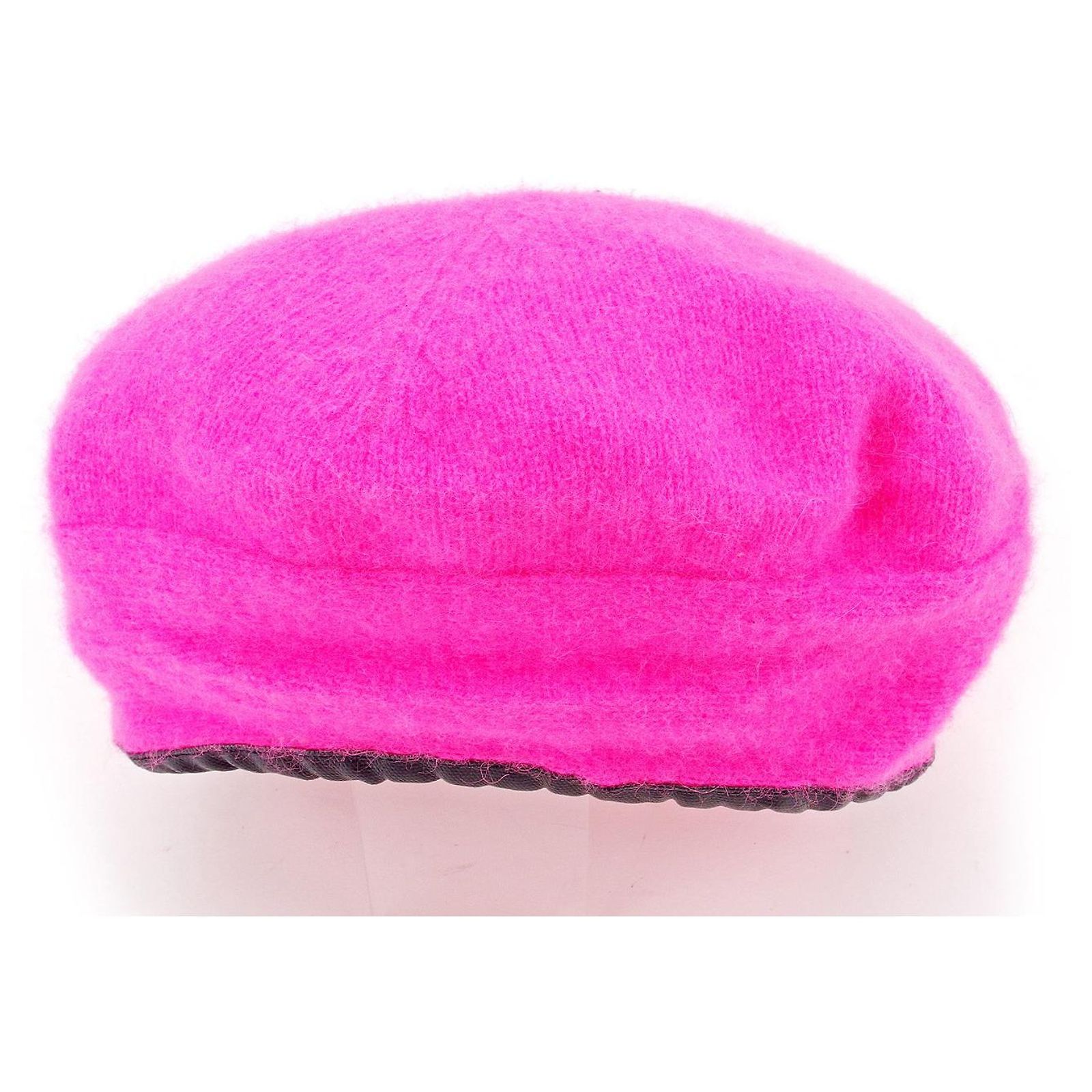 MARC BY MARC JACOBS CAP Ribbon Knit Pink x Black Used] Hat Beret Pink x Black Ribbon Knit Mark by Marc Jacobs  main image 2