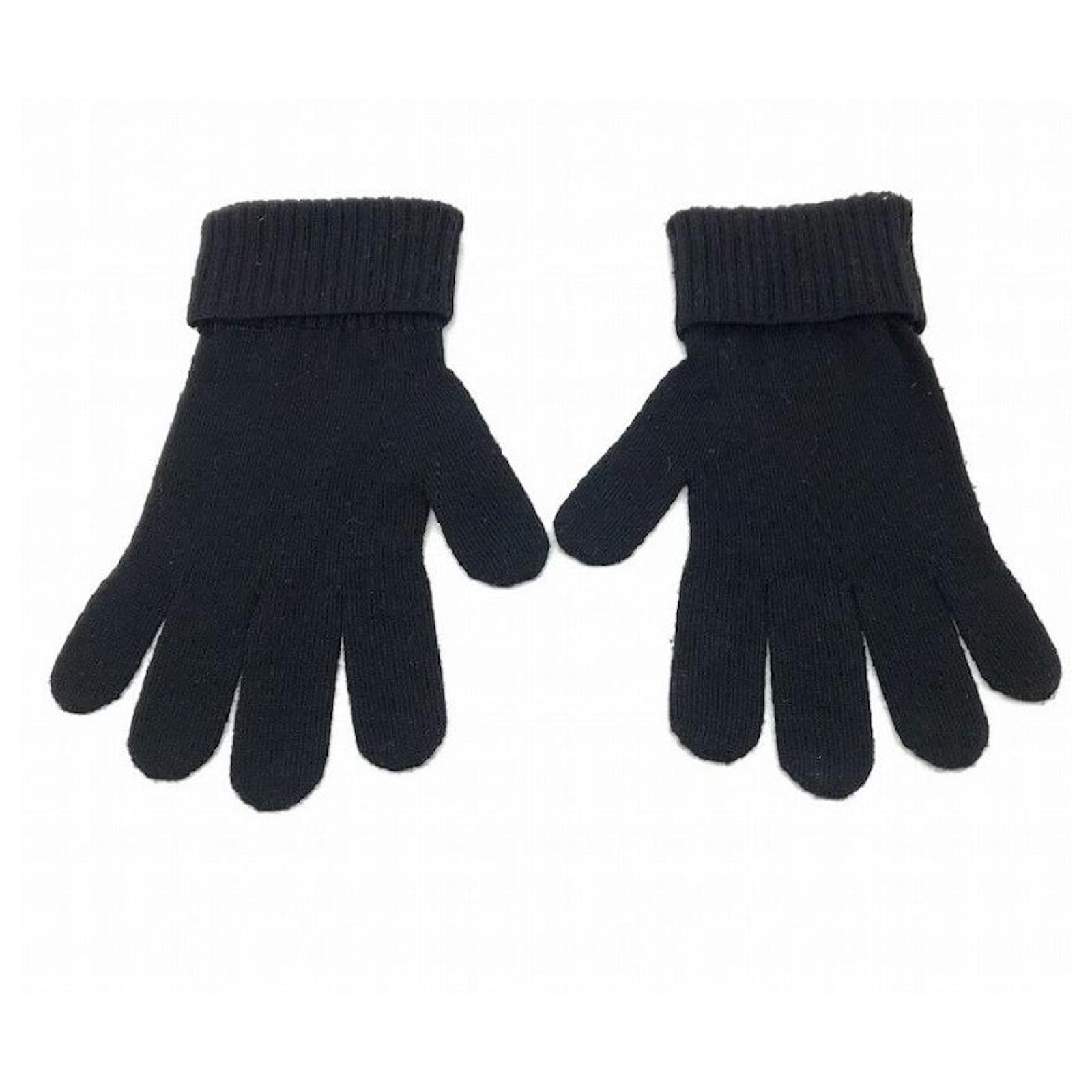 Louis Vuitton Petit Damier Wool Gloves - Black Gloves & Mittens