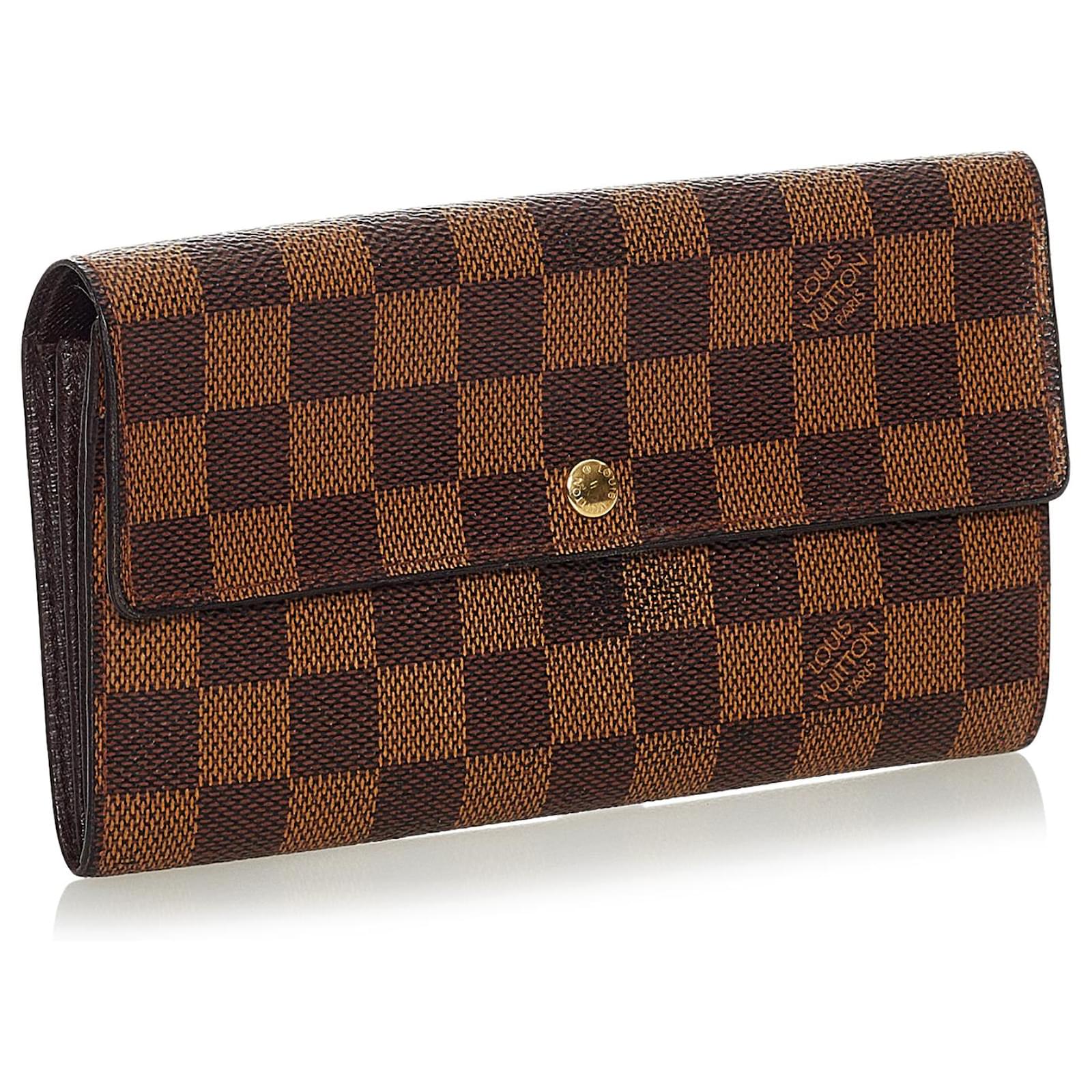 Louis Vuitton Brown Damier Ebene Sarah Long Wallet Cloth ref.1020651 - Joli  Closet